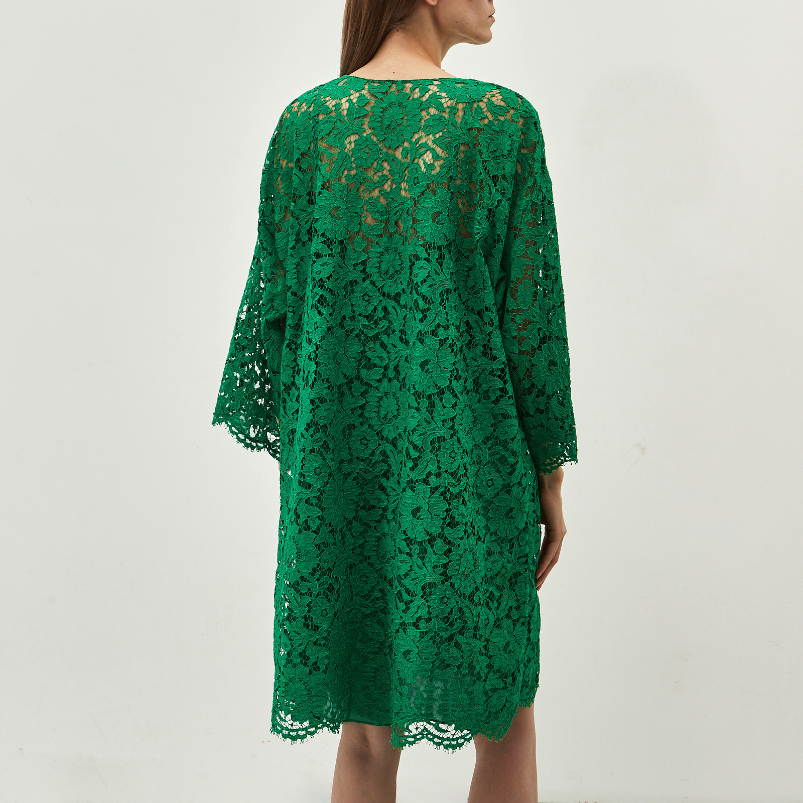 Платье зеленого цвета Valentino - фото из каталога магазина брендовой одежды Second Friend Store Платье Valentino - купить оригинал в секонд-хенде SFS - 2