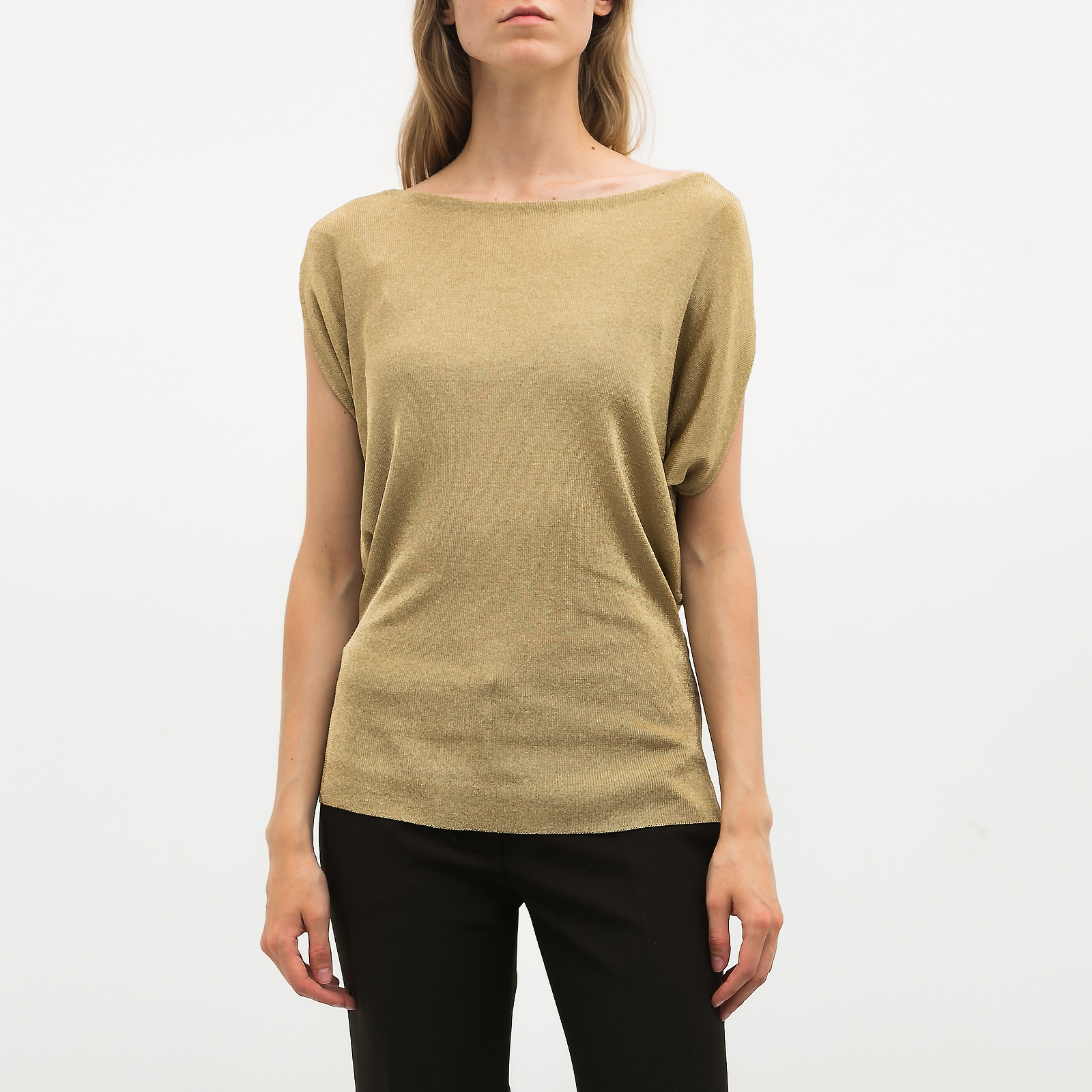 Джемпер золотого цвета Gucci - фото из каталога магазина брендовой одежды Second Friend Store Джемпер Gucci - купить оригинал в секонд-хенде SFS - 1