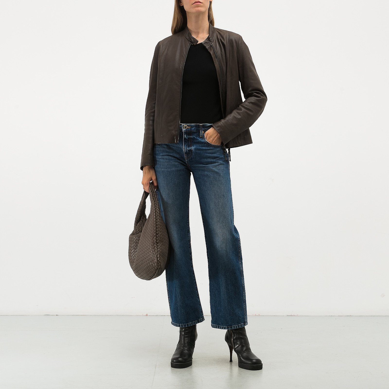 Куртка кожаная Brunello Cucinelli - купить оригинал в секонд-хенде SFS - 2