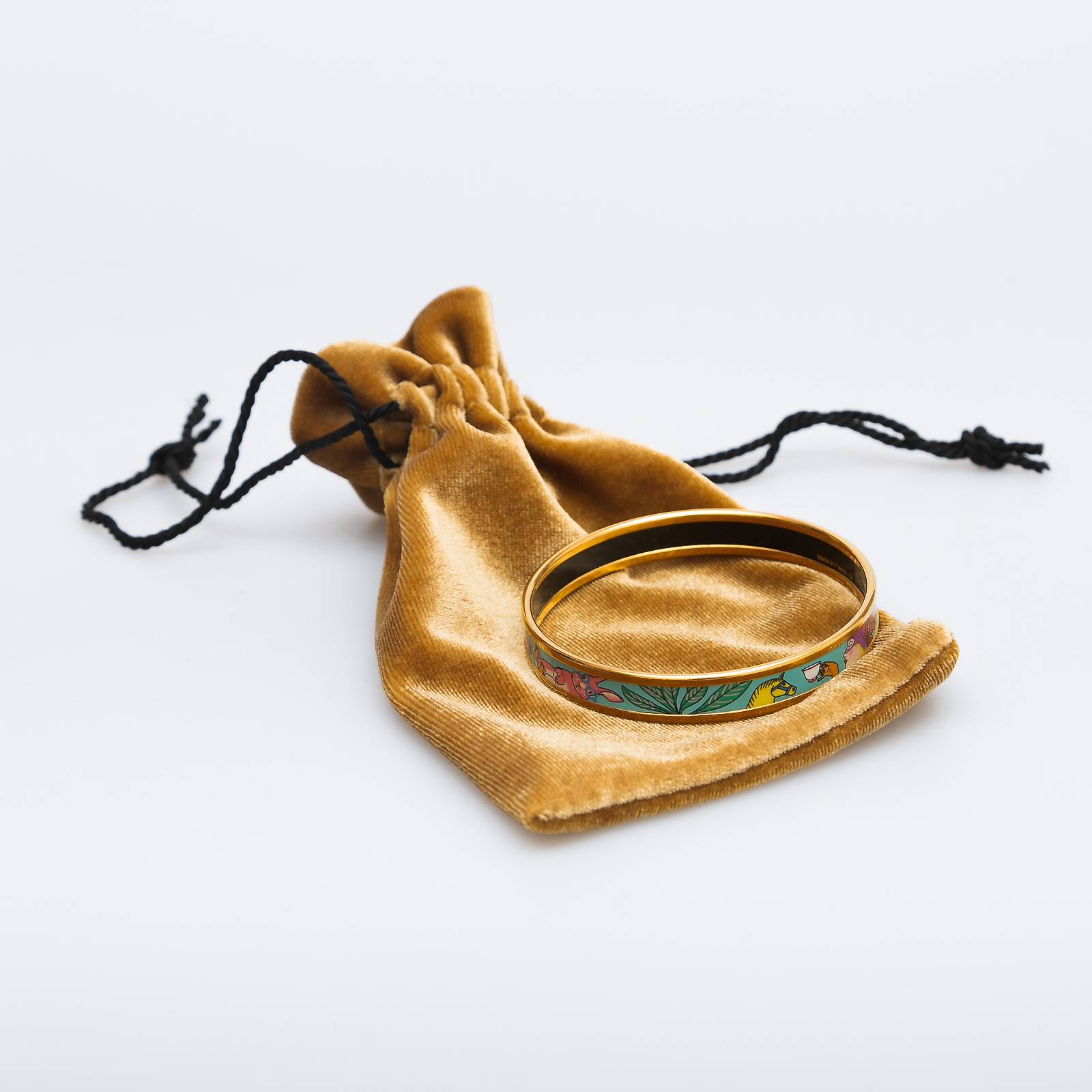 Браслет голубого цвета Hermes - фото из каталога магазина брендовой одежды Second Friend Store Браслет Hermes - купить оригинал в секонд-хенде SFS - 3