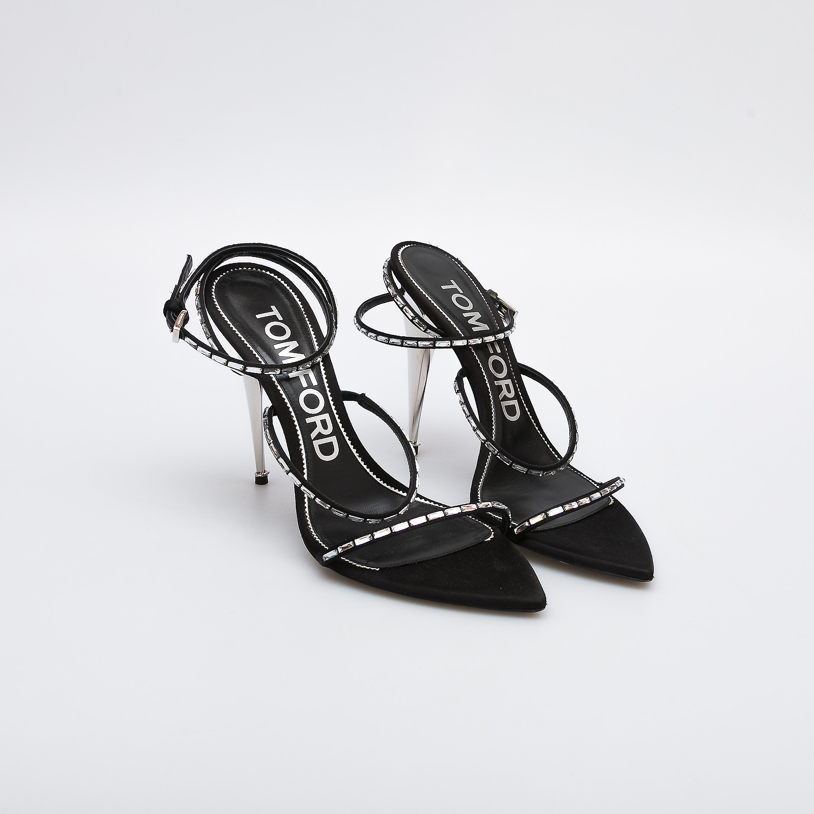 Босоножки  черного цвета Tom Ford - фото из каталога магазина брендовой одежды Second Friend Store Босоножки Tom Ford - купить оригинал в секонд-хенде SFS - 2