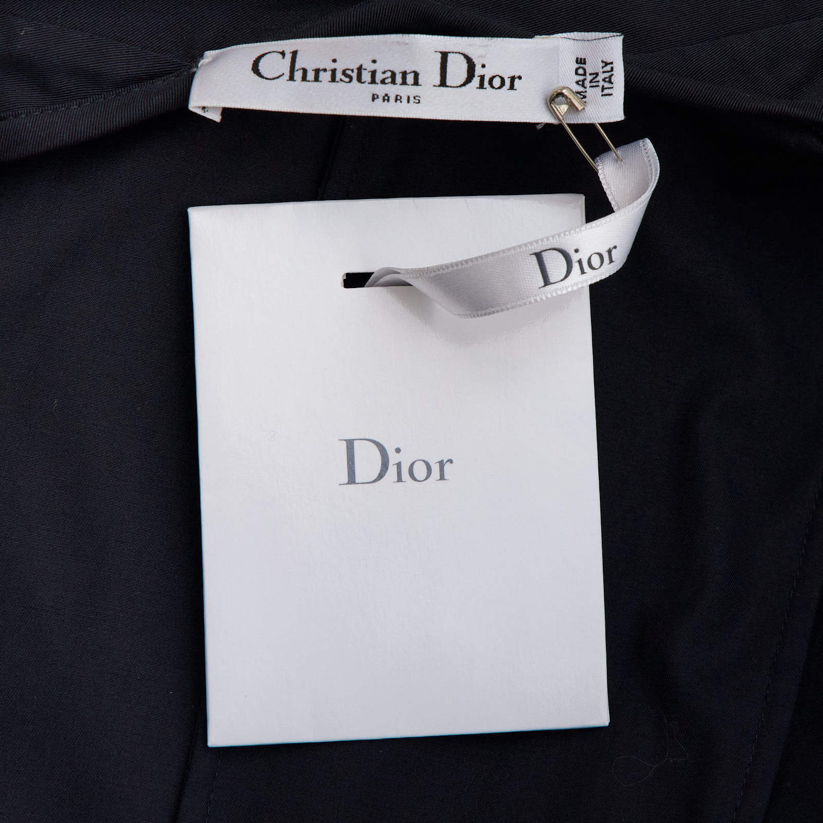 Платье  синего цвета Christian Dior - фото из каталога магазина брендовой одежды Second Friend Store Платье Christian Dior - купить оригинал в секонд-хенде SFS - 6