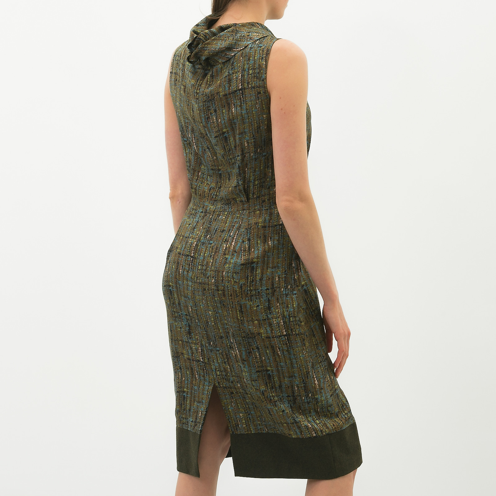 Платье зеленого цвета Max Mara - фото из каталога магазина брендовой одежды Second Friend Store Платье Max Mara - купить оригинал в секонд-хенде SFS - 2