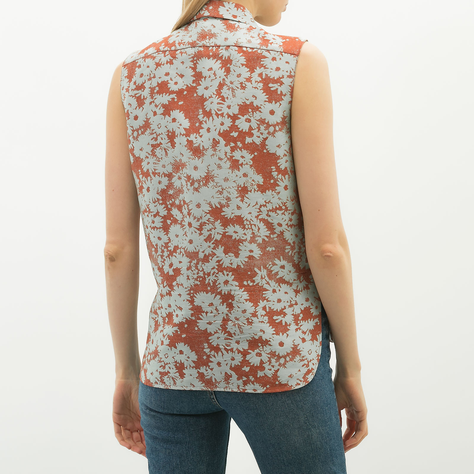 Жилет голубого цвета Stella McCartney - фото из каталога магазина брендовой одежды Second Friend Store Жилет Stella McCartney - купить оригинал в секонд-хенде SFS - 2