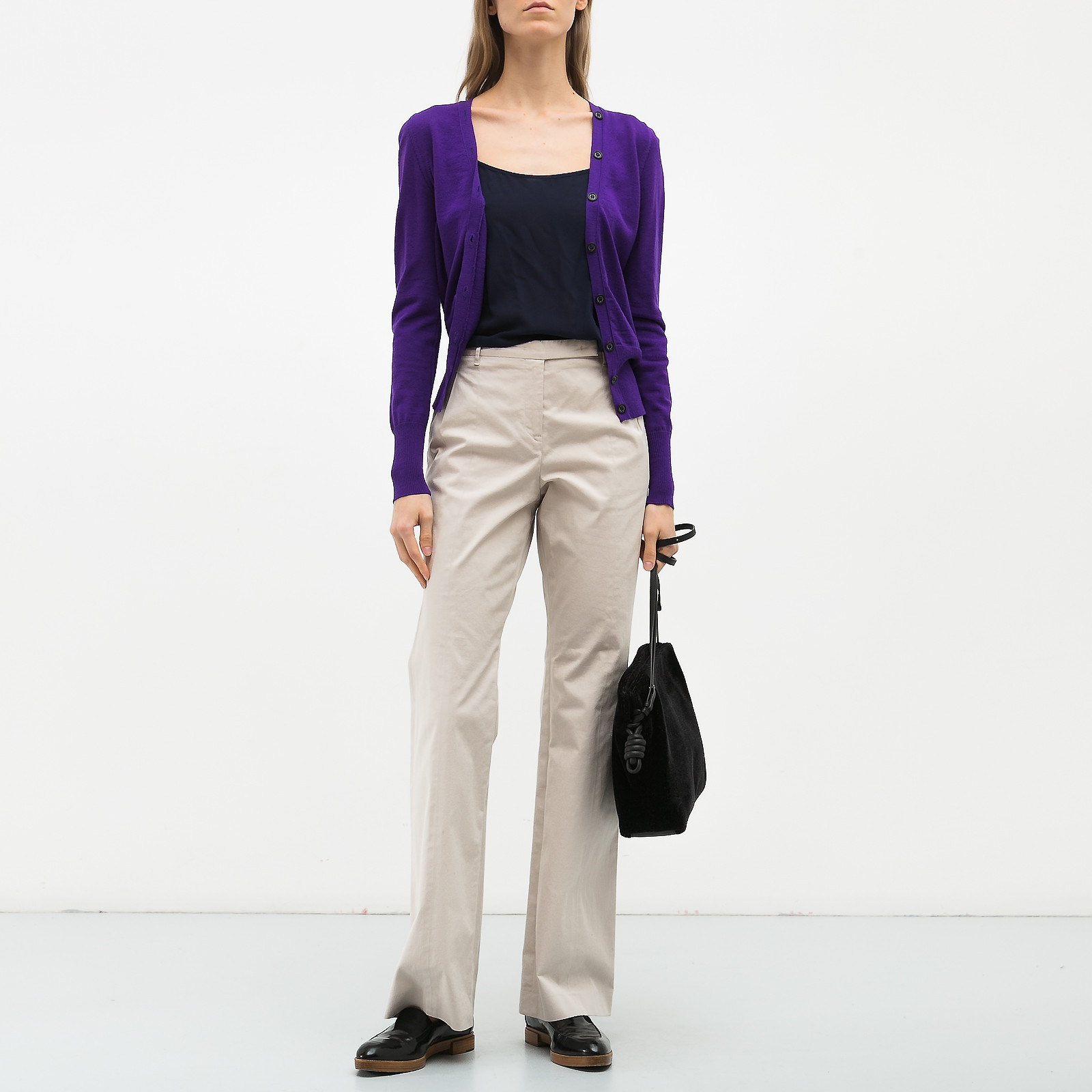 Кардиган фиолетового цвета McQ by Alexander McQueen - фото из каталога магазина брендовой одежды Second Friend Store Кардиган McQ by Alexander McQueen - купить оригинал в секонд-хенде SFS - 2