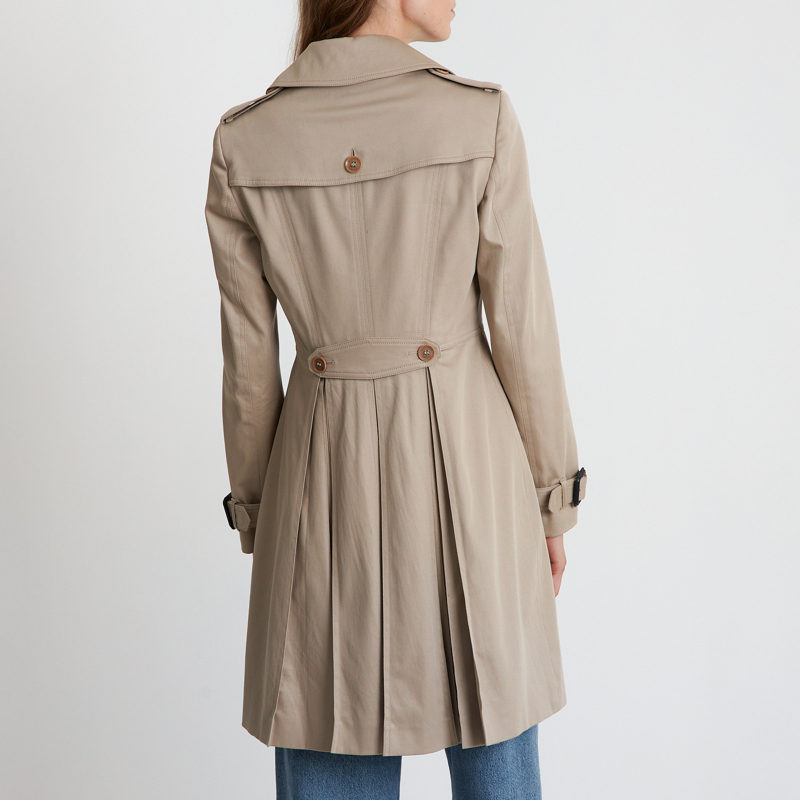 Тренч бежевого цвета Burberry Prorsum - фото из каталога магазина брендовой одежды Second Friend Store Тренч Burberry Prorsum - купить оригинал в секонд-хенде SFS - 3