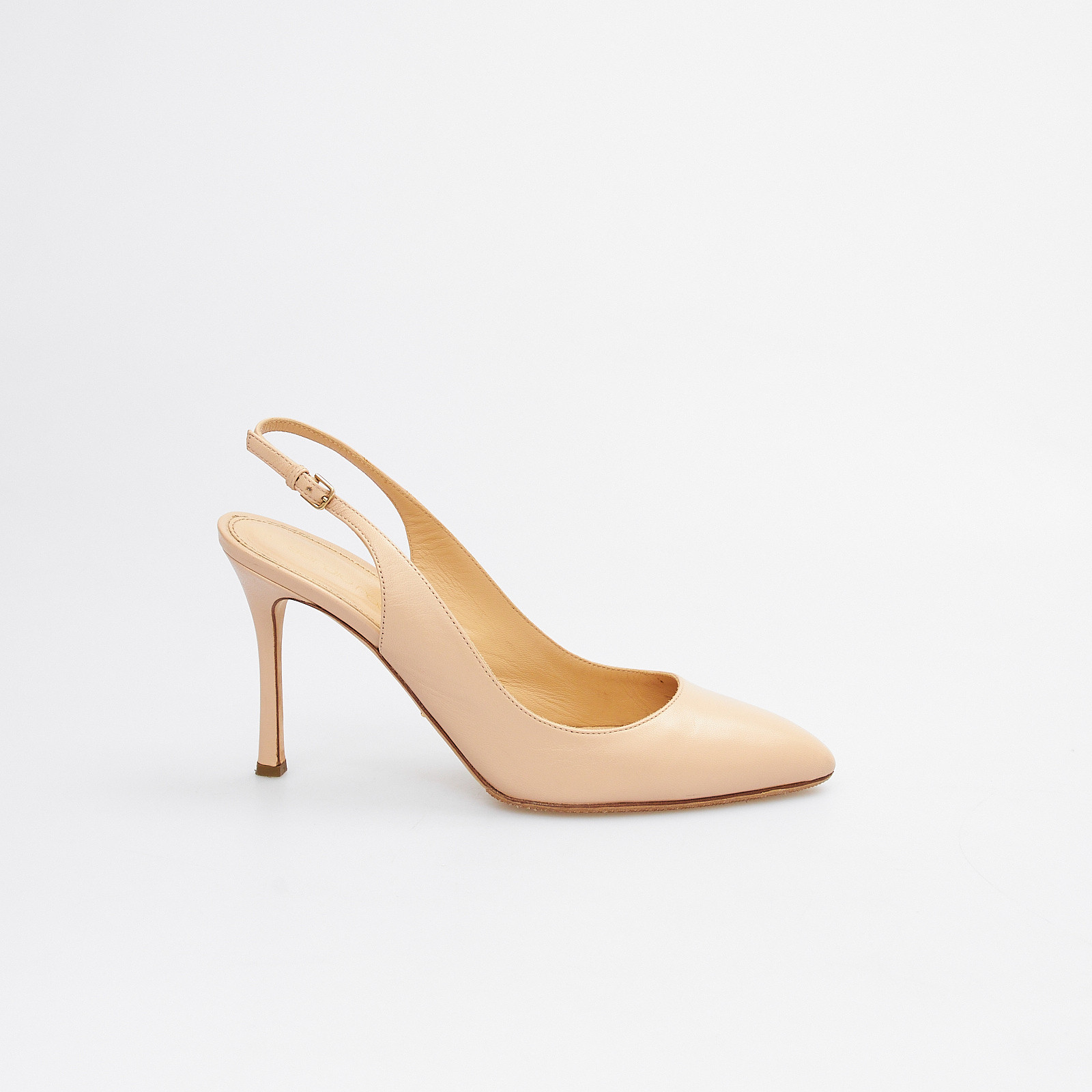 Босоножки бежевого цвета Sergio Rossi - фото из каталога магазина брендовой одежды Second Friend Store Босоножки Sergio Rossi - купить оригинал в секонд-хенде SFS - 1