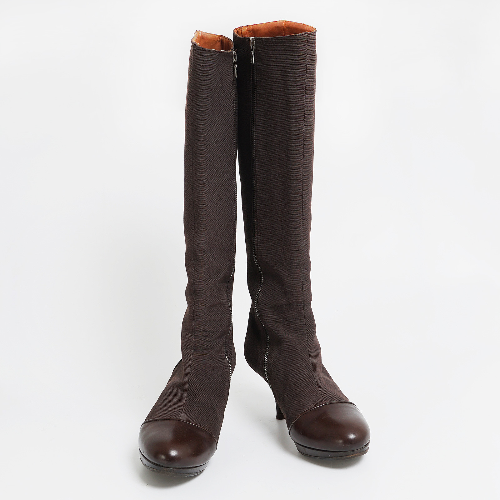 Сапоги коричневого цвета Dries Van Noten - фото из каталога магазина брендовой одежды Second Friend Store Сапоги Dries Van Noten - купить оригинал в секонд-хенде SFS - 2