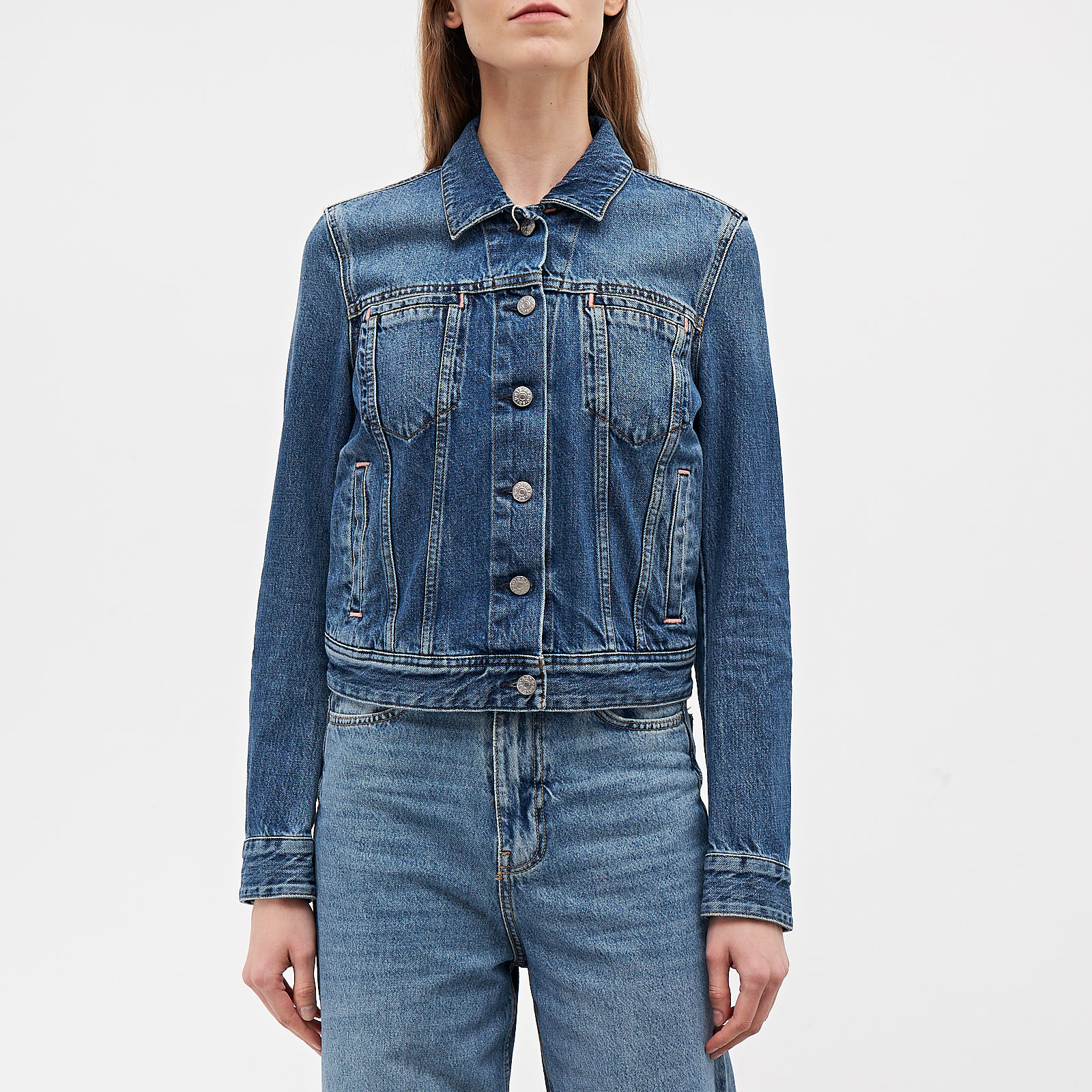 Куртка голубого цвета Acne Studios - фото из каталога магазина брендовой одежды Second Friend Store Куртка Acne Studios - купить оригинал в секонд-хенде SFS - 1