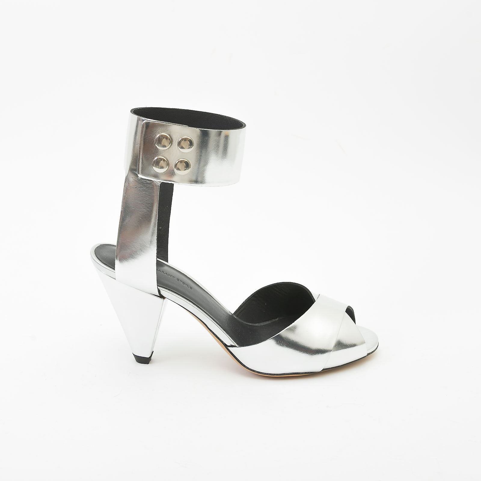 Босоножки серебряного цвета Isabel Marant Etoile - фото из каталога магазина брендовой одежды Second Friend Store Босоножки Isabel Marant Etoile - купить оригинал в секонд-хенде SFS - 1