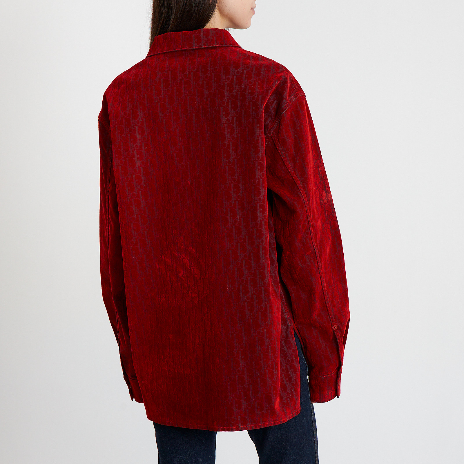 Рубашка красного цвета Christian Dior - фото из каталога магазина брендовой одежды Second Friend Store Рубашка Christian Dior - купить оригинал в секонд-хенде SFS - 3