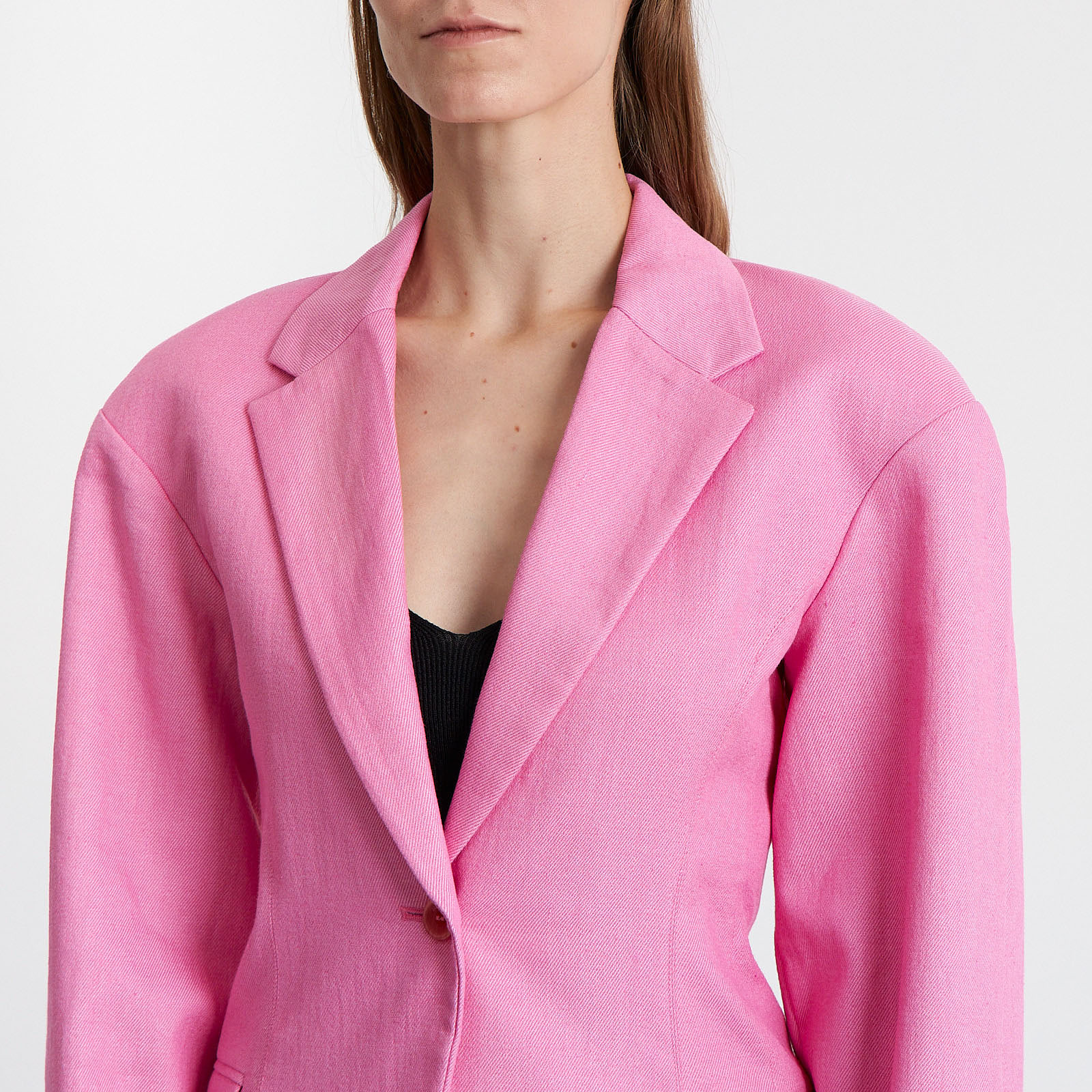 Пиджак розового цвета Jacquemus - фото из каталога магазина брендовой одежды Second Friend Store Пиджак Jacquemus - купить оригинал в секонд-хенде SFS - 4