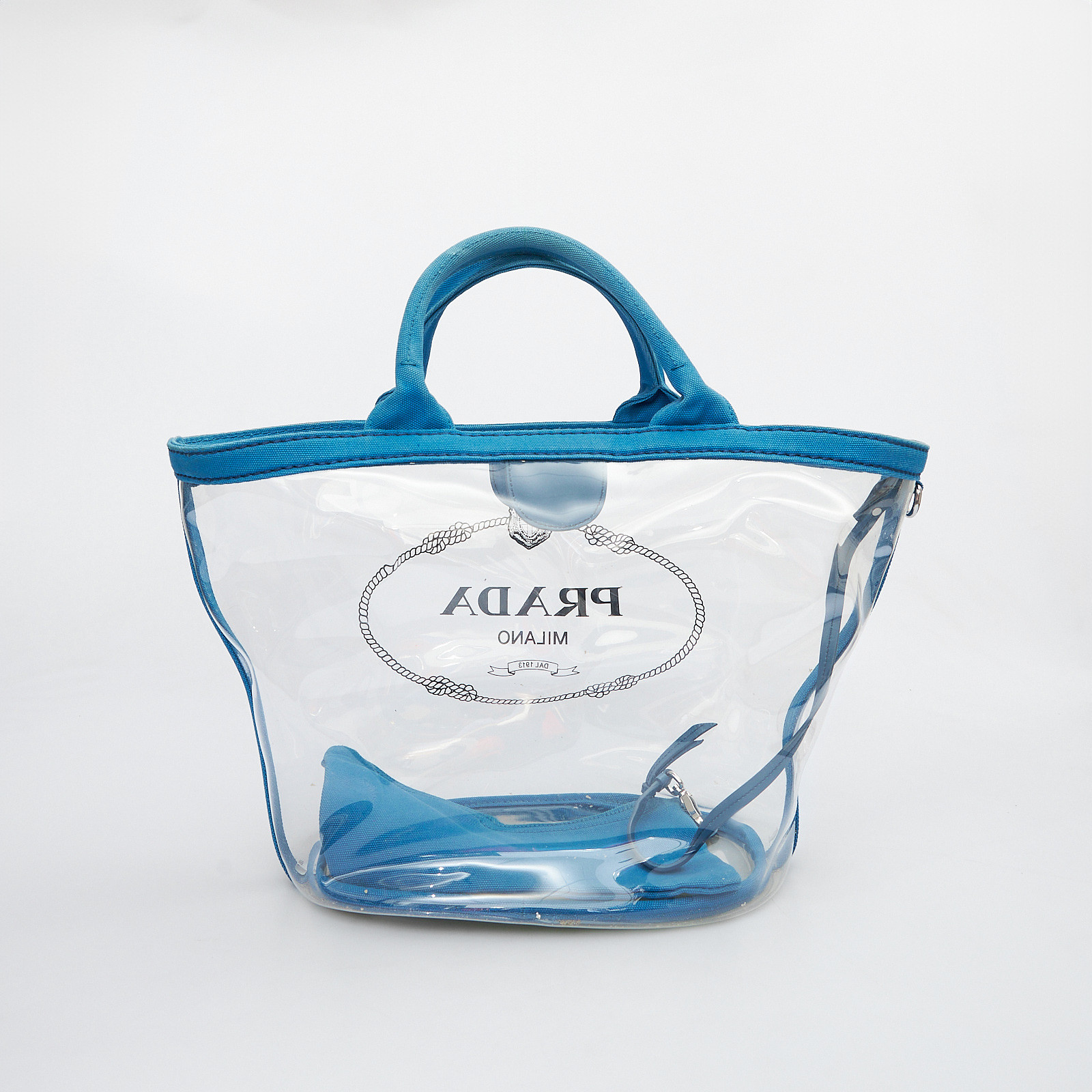 Сумка синего цвета Prada - фото из каталога магазина брендовой одежды Second Friend Store Сумка Prada - купить оригинал в секонд-хенде SFS - 4