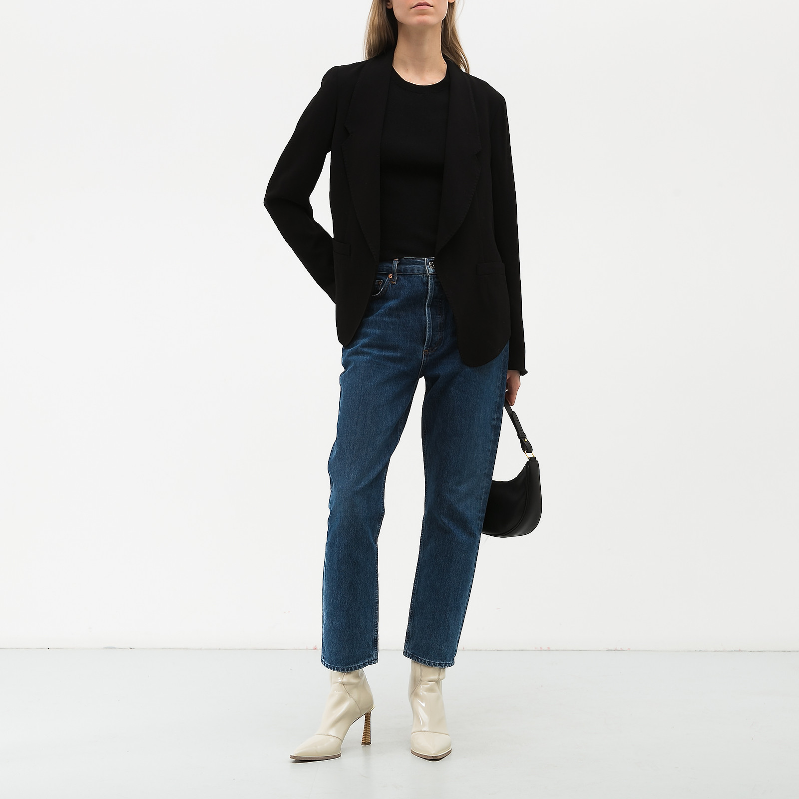 Пиджак черного цвета Alexander Wang - фото из каталога магазина брендовой одежды Second Friend Store Пиджак Alexander Wang - купить оригинал в секонд-хенде SFS - 2