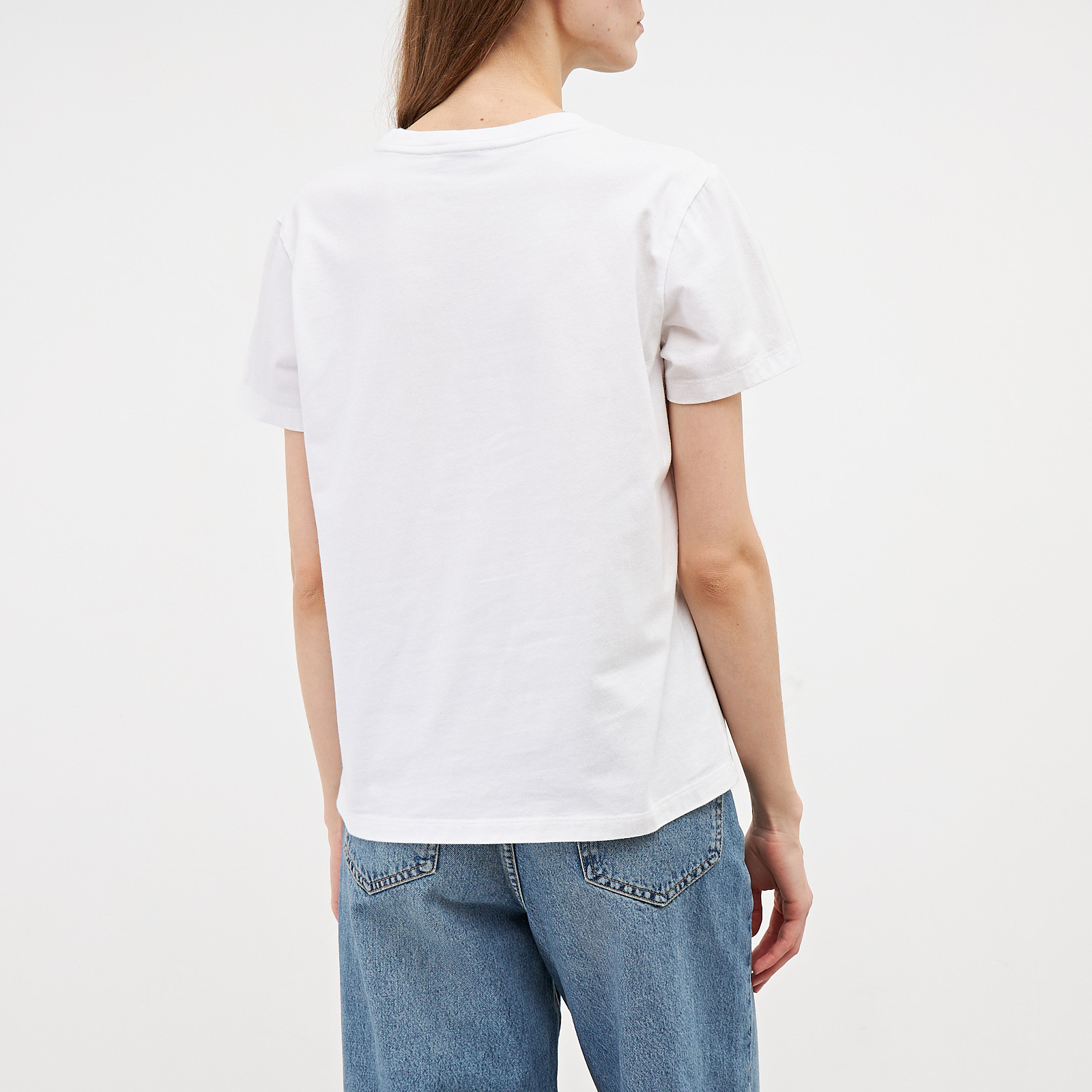 Футболка белого цвета JW Anderson - фото из каталога магазина брендовой одежды Second Friend Store Футболка JW Anderson - купить оригинал в секонд-хенде SFS - 3