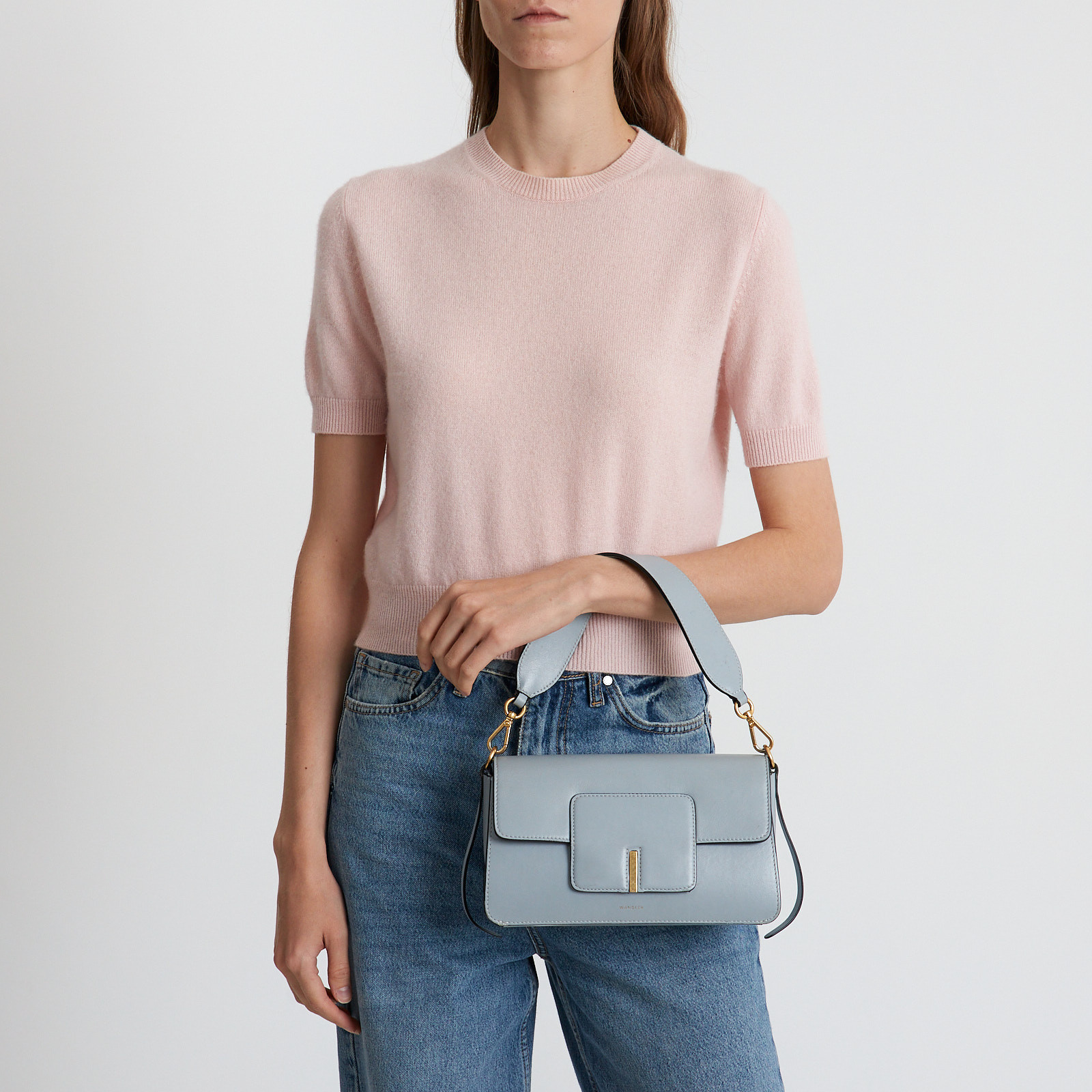 Сумка голубого цвета Wandler - фото из каталога магазина брендовой одежды Second Friend Store Сумка Wandler - купить оригинал в секонд-хенде SFS - 9