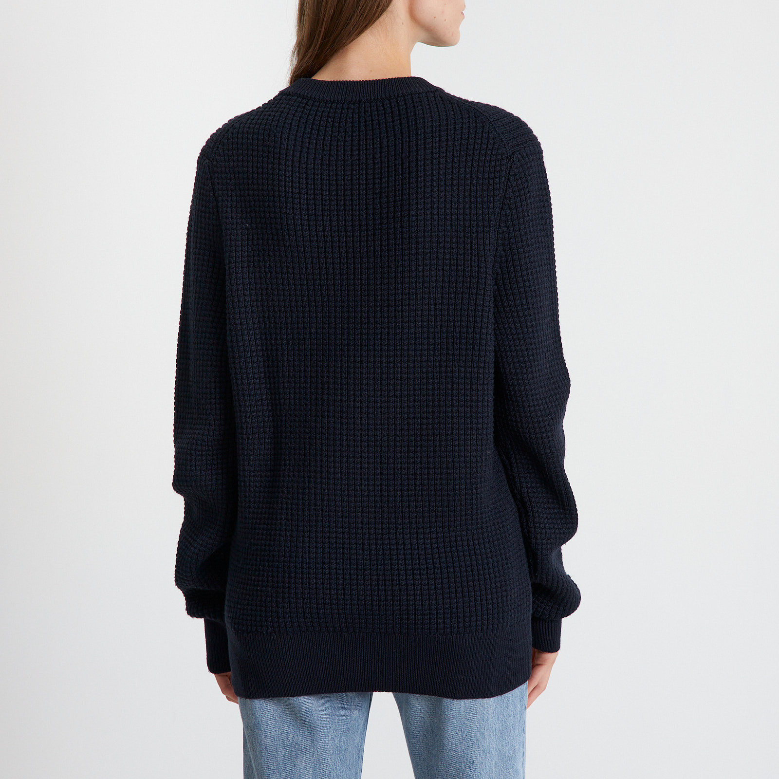 Свитер синего цвета Sandro - фото из каталога магазина брендовой одежды Second Friend Store Свитер Sandro - купить оригинал в секонд-хенде SFS - 3