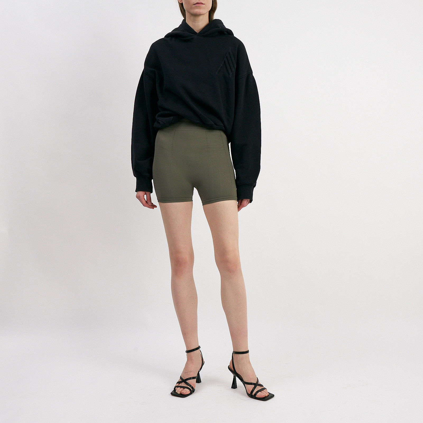 Шорты зеленого цвета Rick Owens - фото из каталога магазина брендовой одежды Second Friend Store Шорты Rick Owens - купить оригинал в секонд-хенде SFS - 2