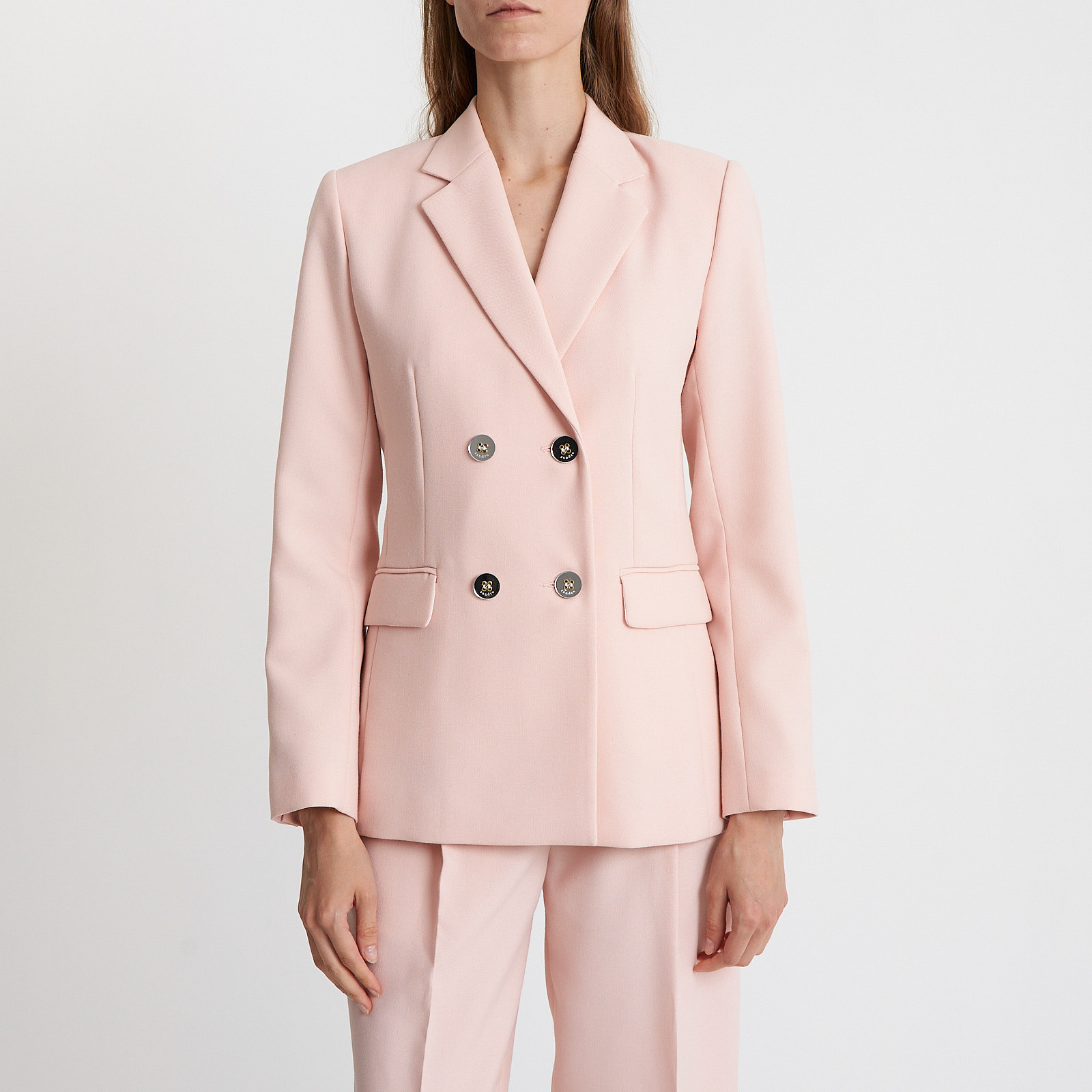 Костюм розового цвета Sandro - фото из каталога магазина брендовой одежды Second Friend Store Костюм Sandro - купить оригинал в секонд-хенде SFS - 3