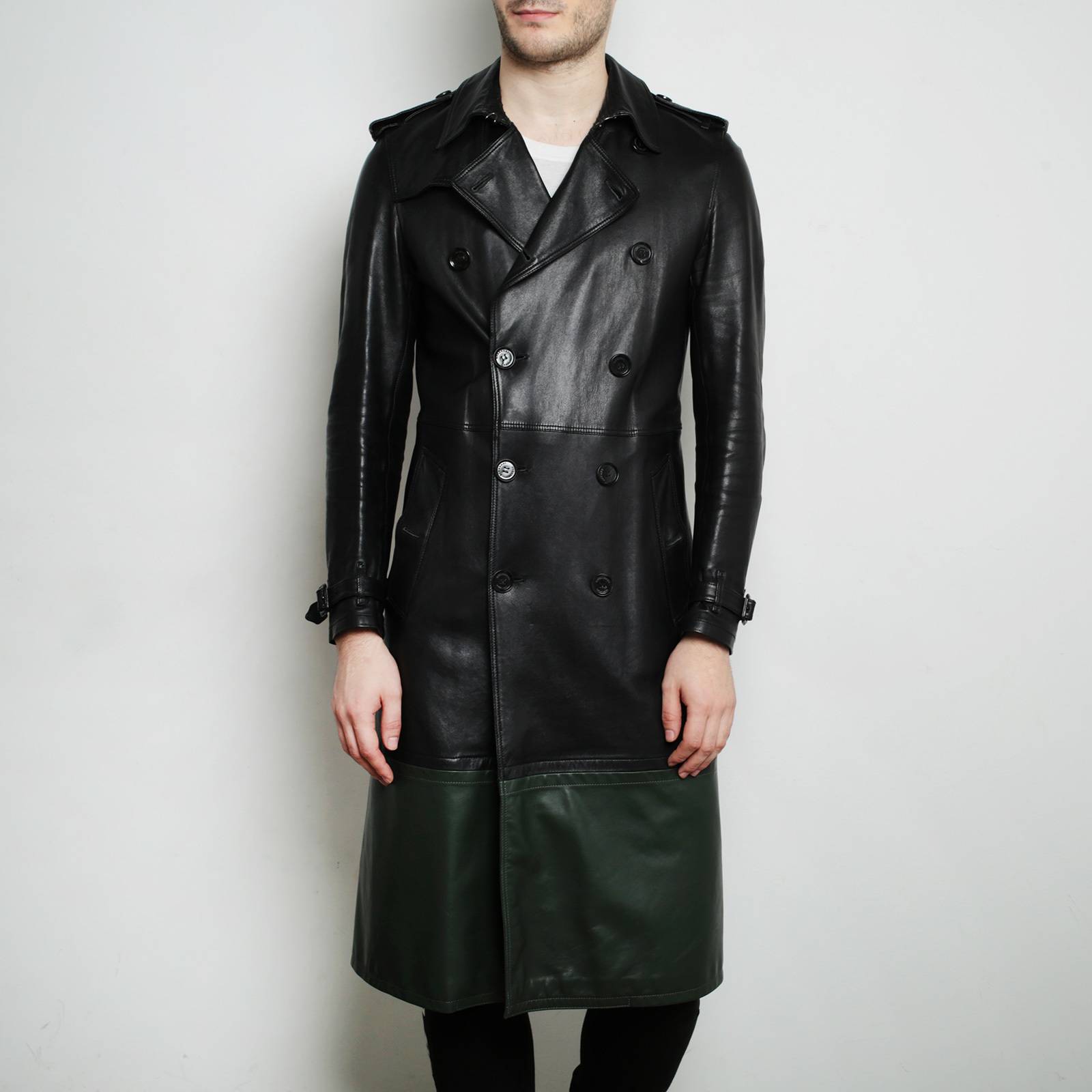 Кожаное пальто Burberry - купить оригинал в секонд-хенде SFS