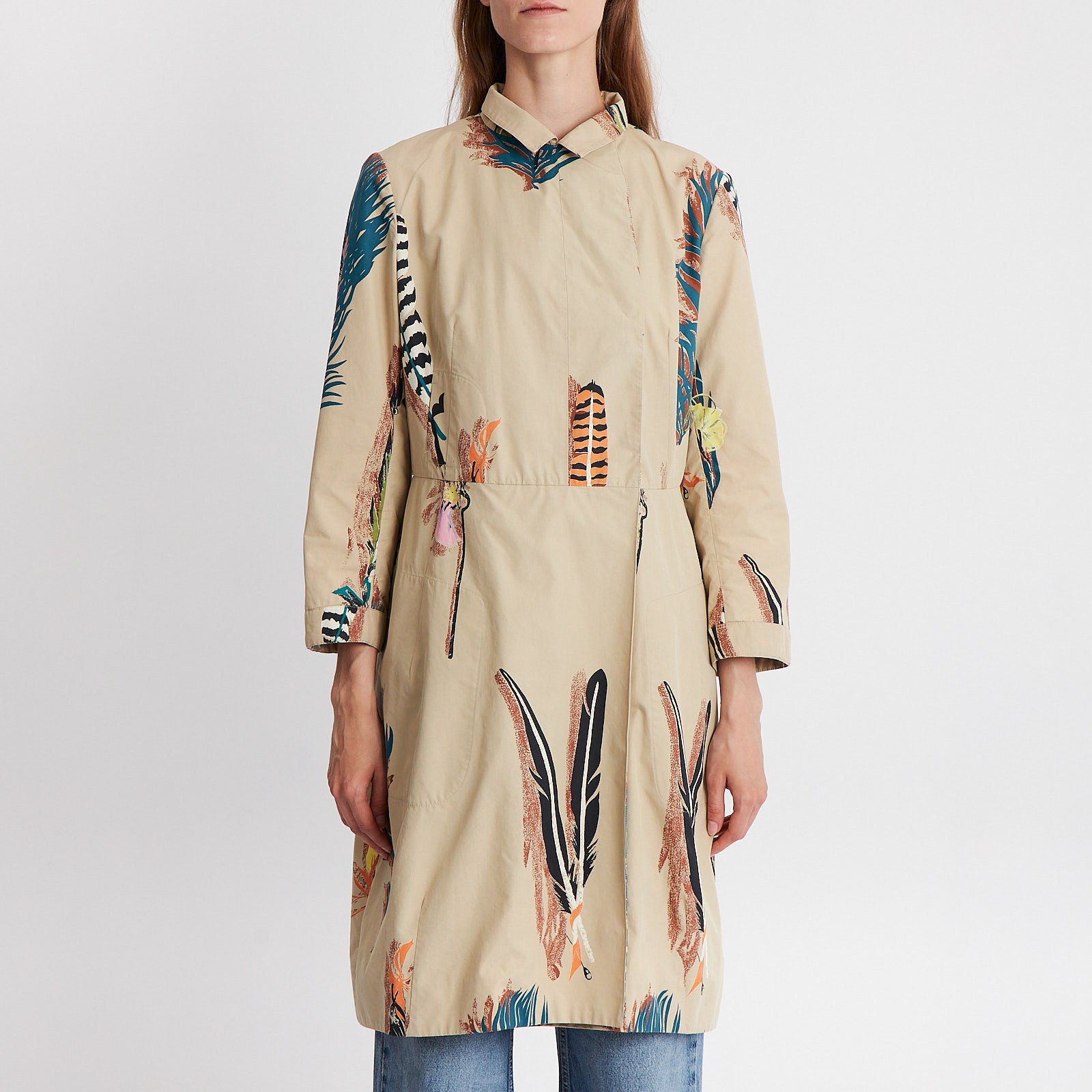 Плащ  бежевого цвета Marni - фото из каталога магазина брендовой одежды Second Friend Store Плащ Marni - купить оригинал в секонд-хенде SFS - 1