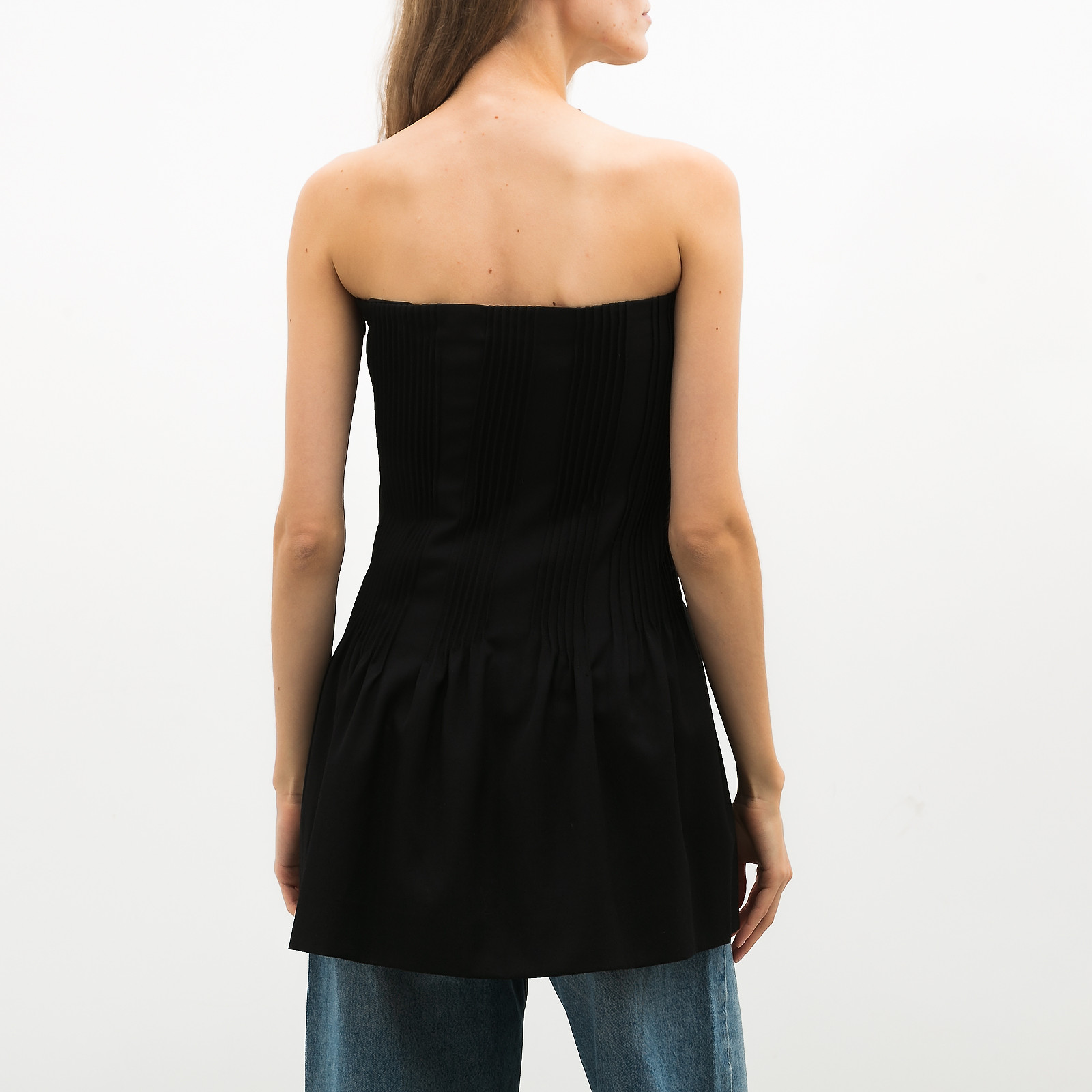 Топ черного цвета Nina Ricci - фото из каталога магазина брендовой одежды Second Friend Store Топ Nina Ricci - купить оригинал в секонд-хенде SFS - 2