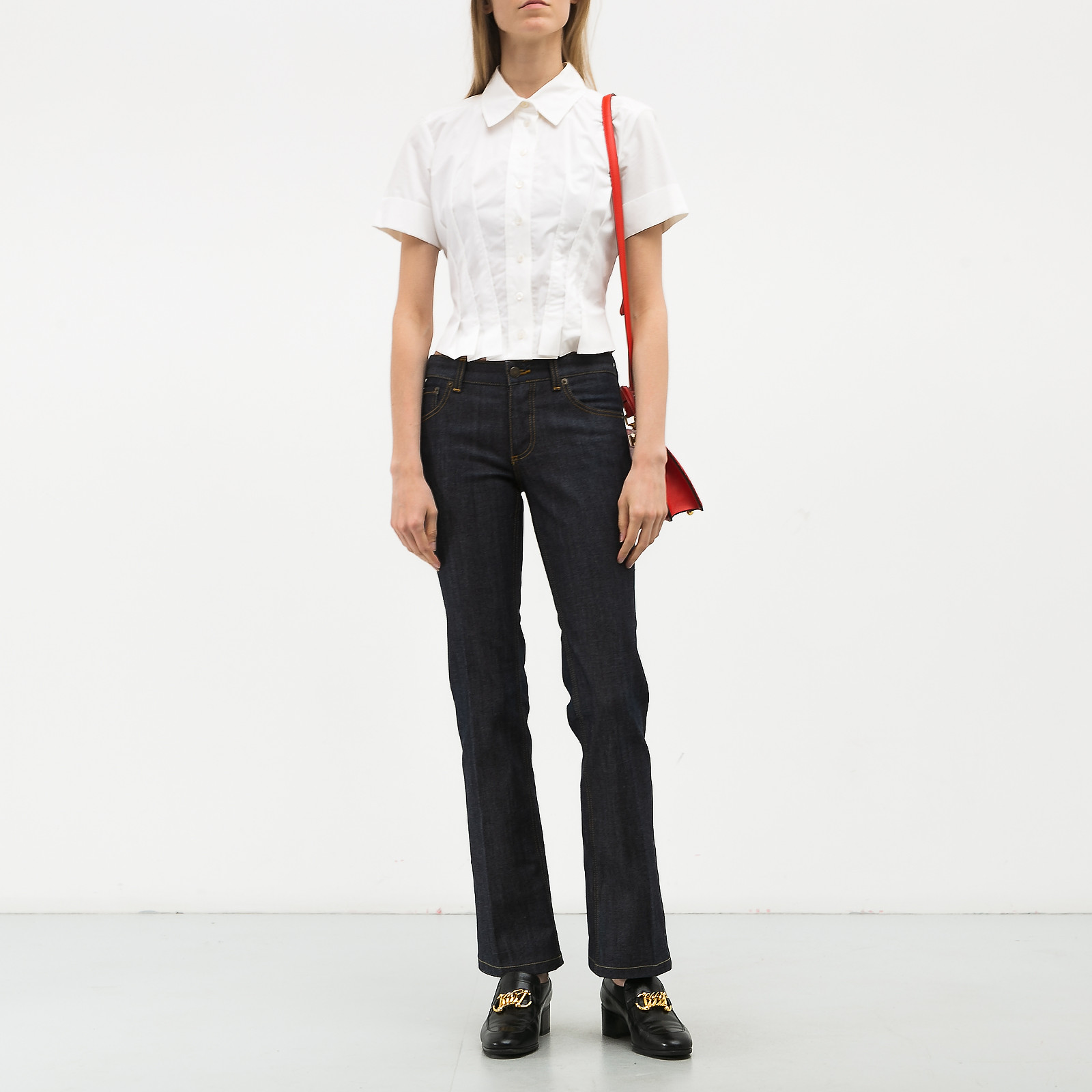 Джинсы  синего цвета Louis Vuitton - фото из каталога магазина брендовой одежды Second Friend Store Джинсы Louis Vuitton - купить оригинал в секонд-хенде SFS - 2