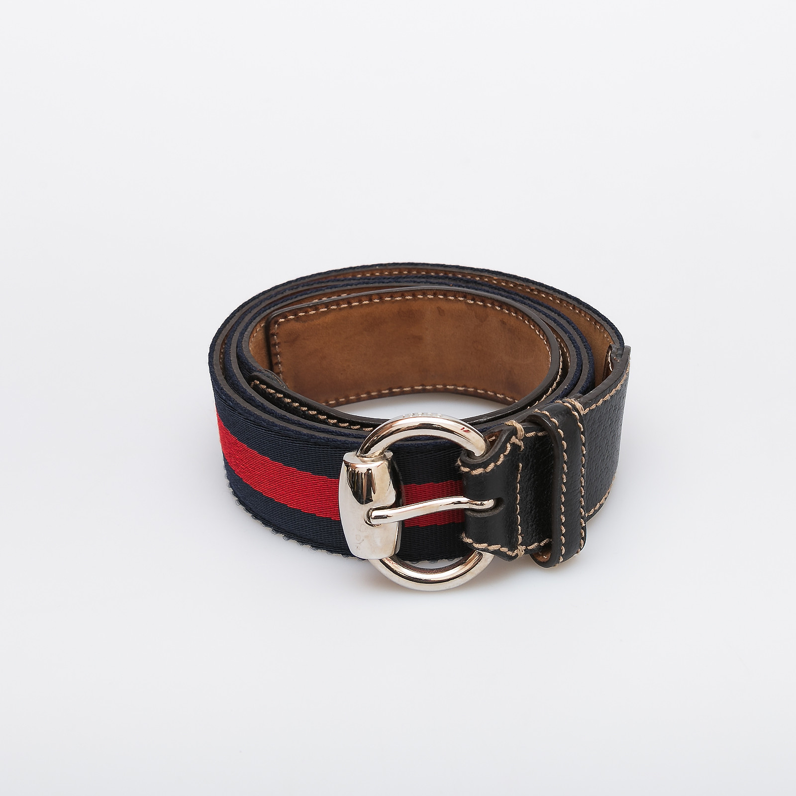 Ремень синего цвета Gucci - фото из каталога магазина брендовой одежды Second Friend Store Ремень Gucci - купить оригинал в секонд-хенде SFS - 1