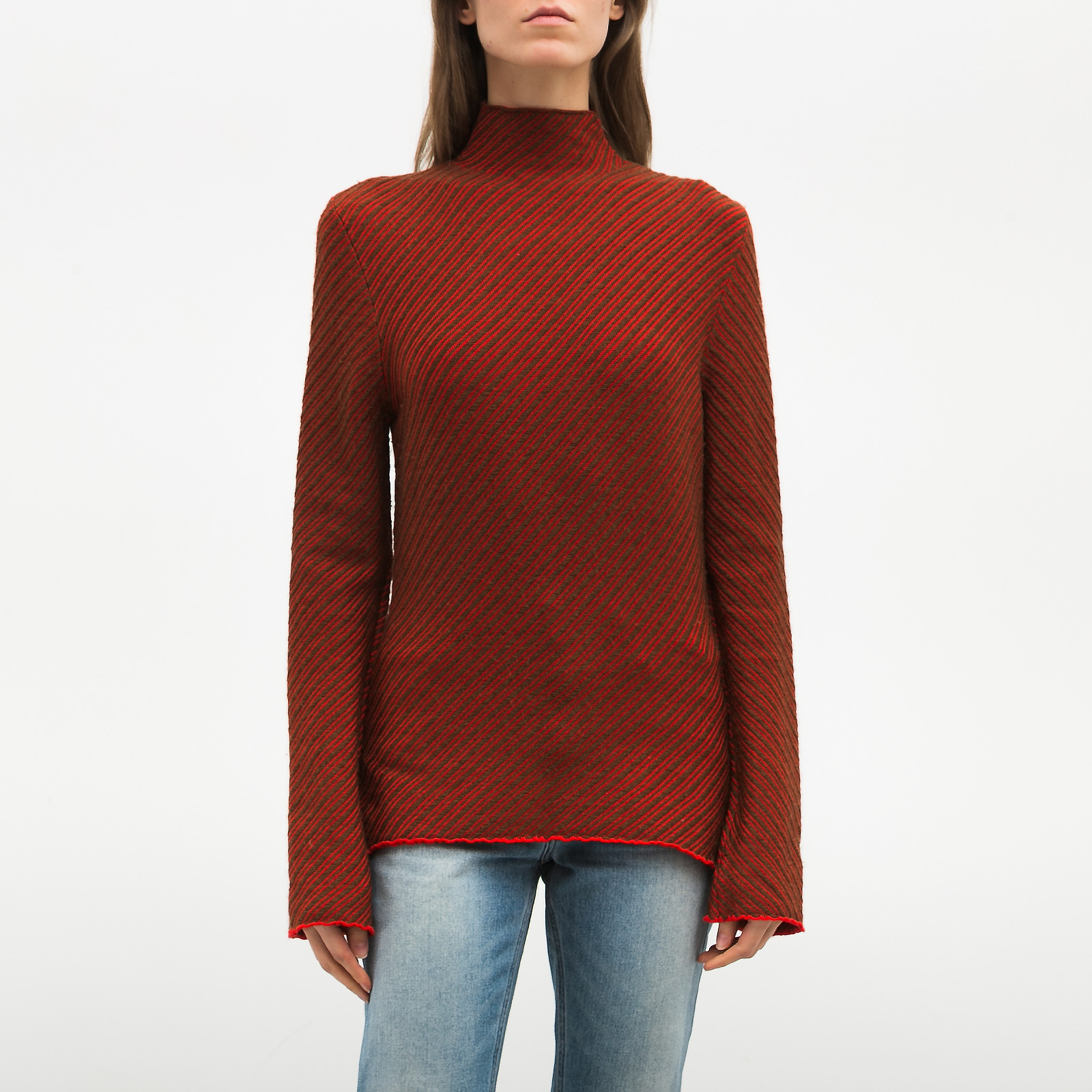 Свитер коричневого цвета JW Anderson - фото из каталога магазина брендовой одежды Second Friend Store Свитер JW Anderson - купить оригинал в секонд-хенде SFS - 1