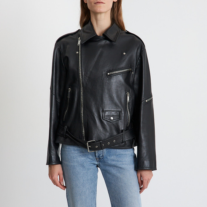 Кожаная куртка Valentino