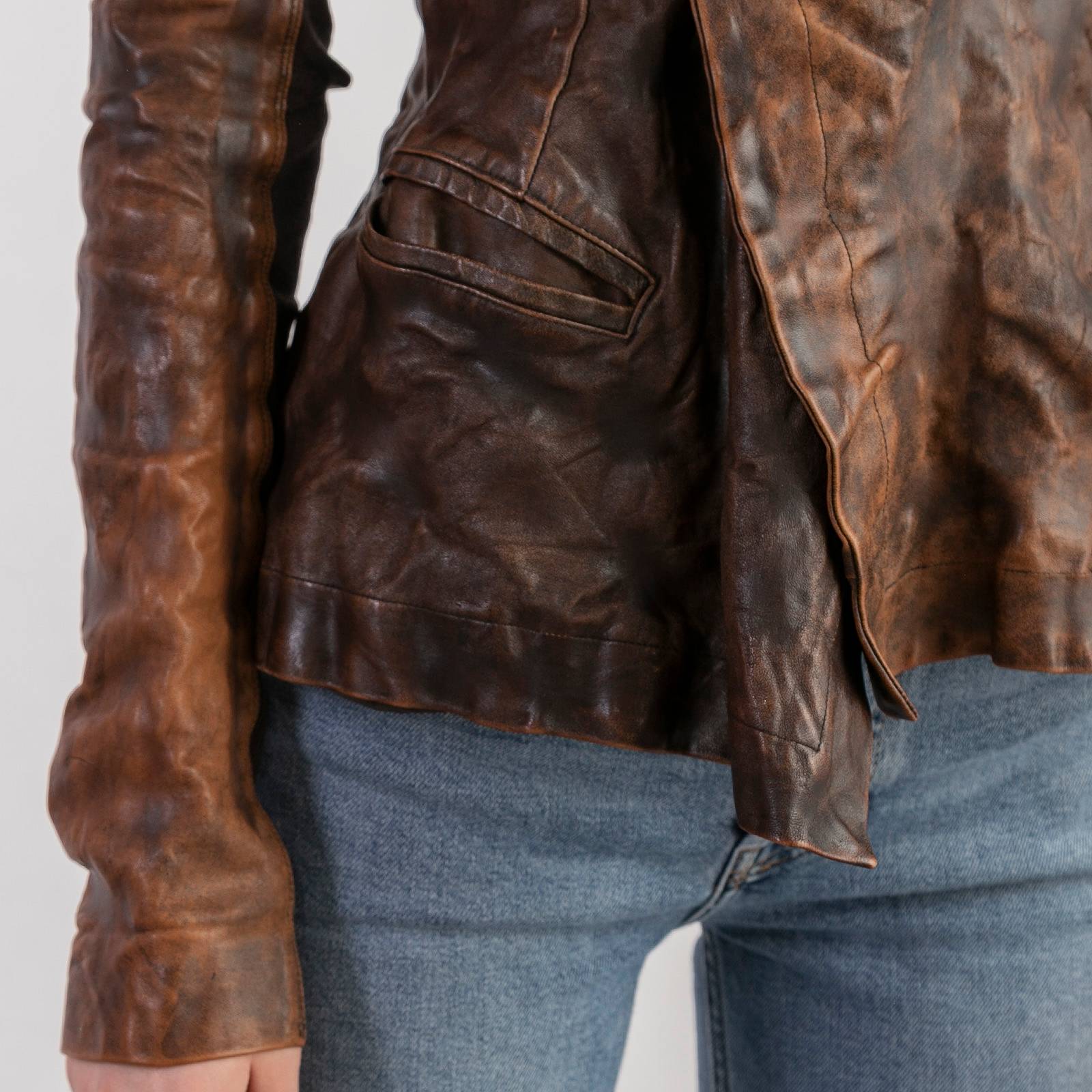 Кожаная куртка Rick Owens - купить оригинал в секонд-хенде SFS