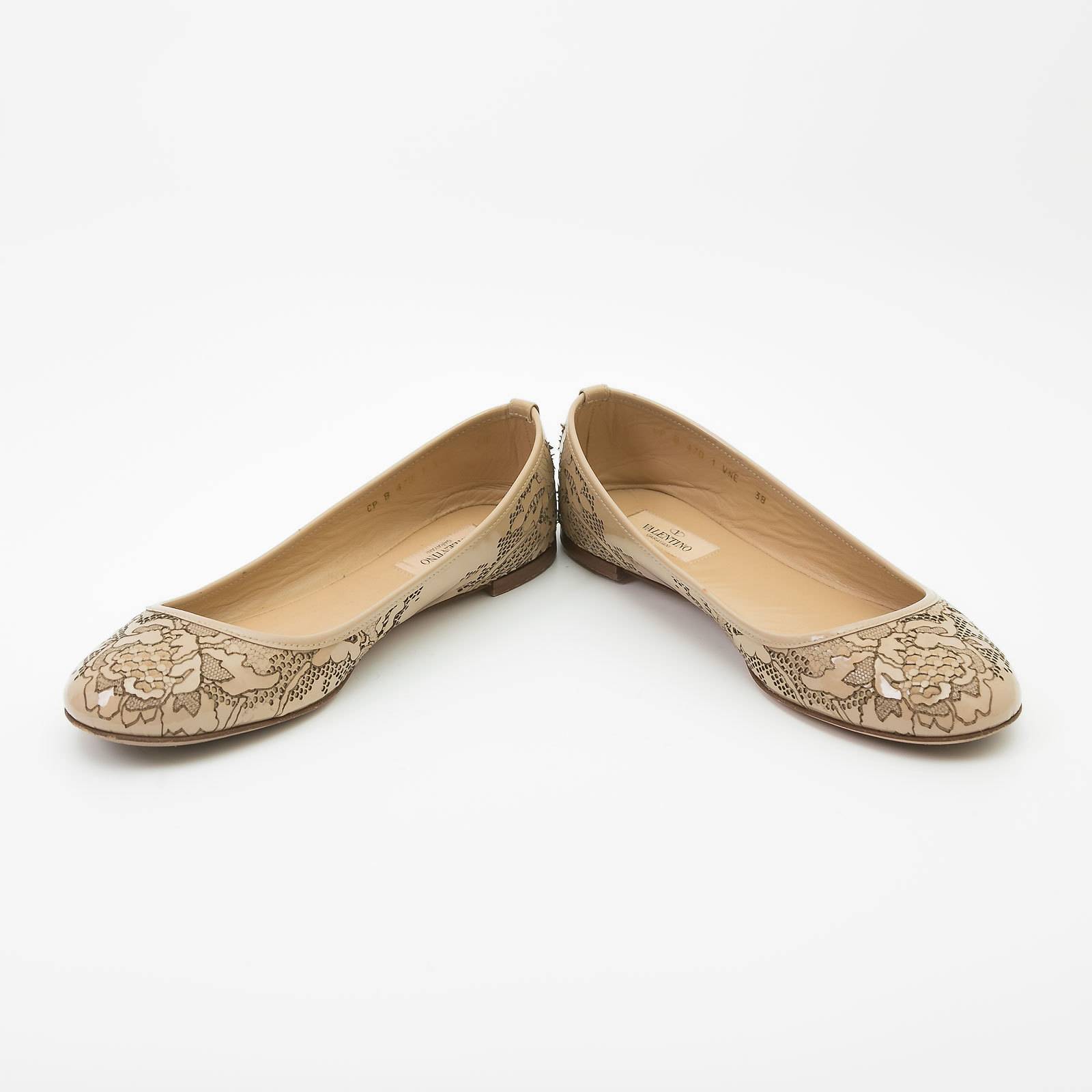 Балетки Valentino бежевые, - купить за 13700 ₽ | SFS