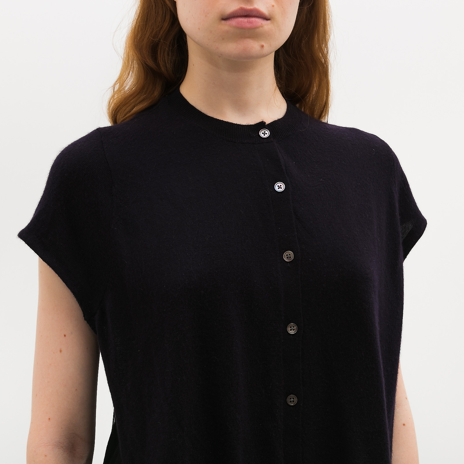 Жилет синего цвета Marc Jacobs - фото из каталога магазина брендовой одежды Second Friend Store Жилет Marc Jacobs - купить оригинал в секонд-хенде SFS - 4