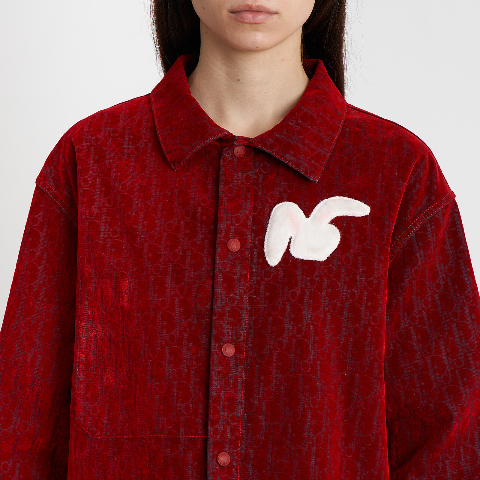 Рубашка красного цвета Christian Dior - фото из каталога магазина брендовой одежды Second Friend Store Рубашка Christian Dior - купить оригинал в секонд-хенде SFS - 4