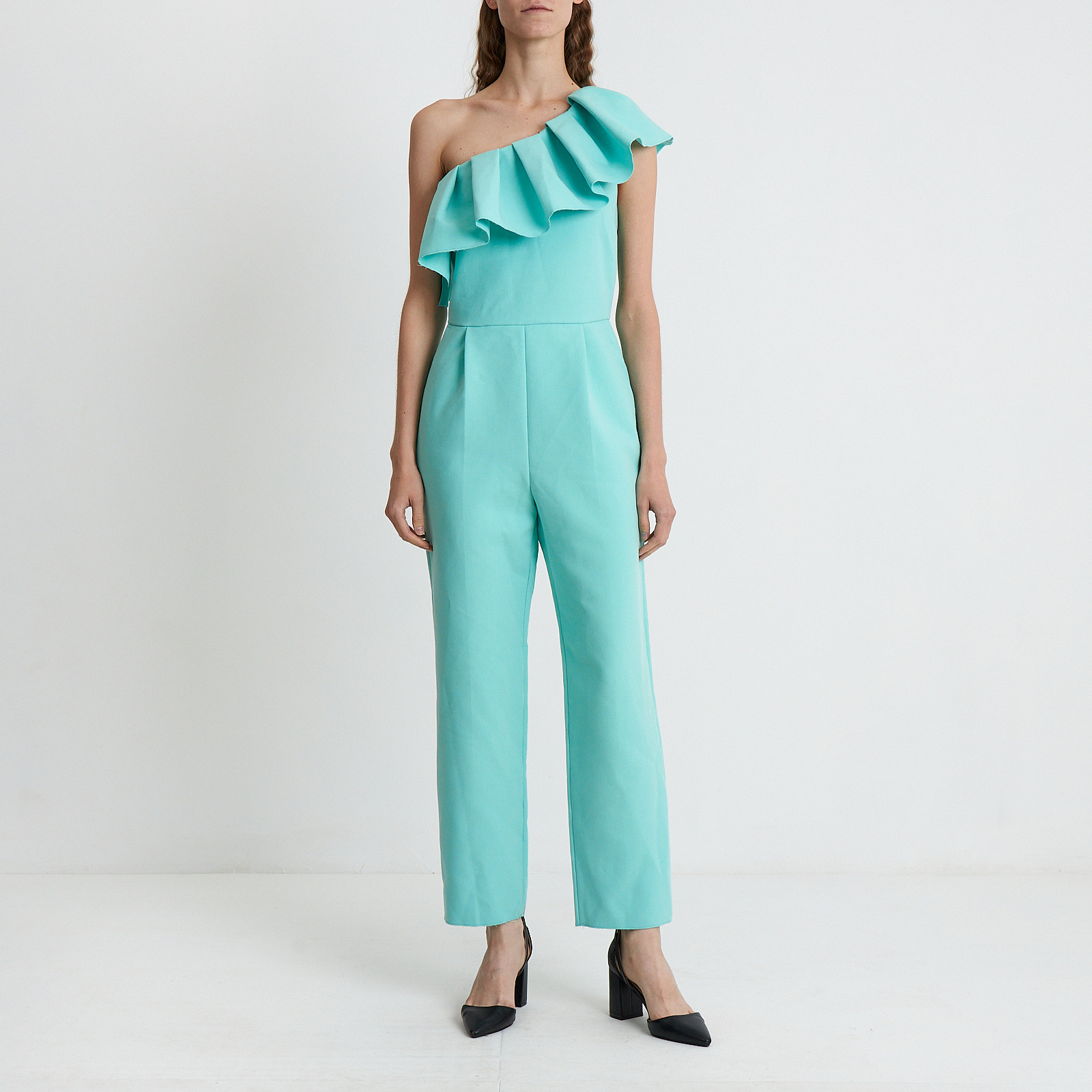 Комбинезон зеленого цвета MSGM - фото из каталога магазина брендовой одежды Second Friend Store Комбинезон MSGM - купить оригинал в секонд-хенде SFS - 1