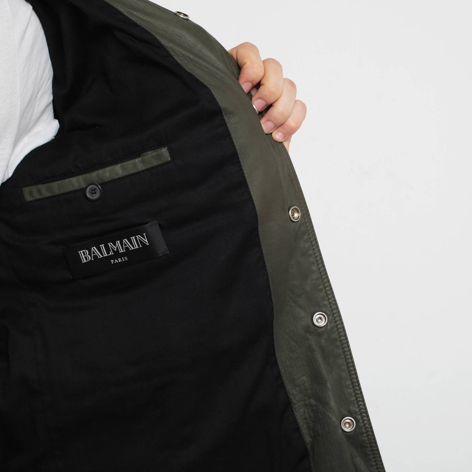 Кожаная куртка Balmain - купить оригинал в секонд-хенде SFS