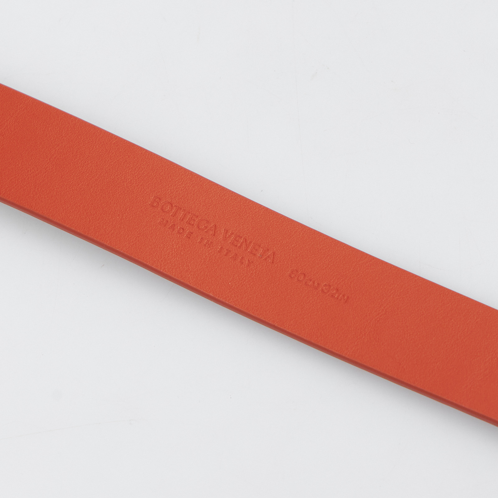 Ремень оранжевого цвета Bottega Veneta - фото из каталога магазина брендовой одежды Second Friend Store Ремень Bottega Veneta - купить оригинал в секонд-хенде SFS - 4