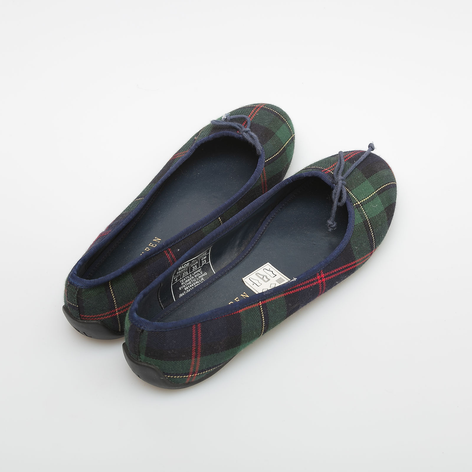 Балетки зеленого цвета Ralph Lauren - фото из каталога магазина брендовой одежды Second Friend Store Балетки Ralph Lauren - купить оригинал в секонд-хенде SFS - 3