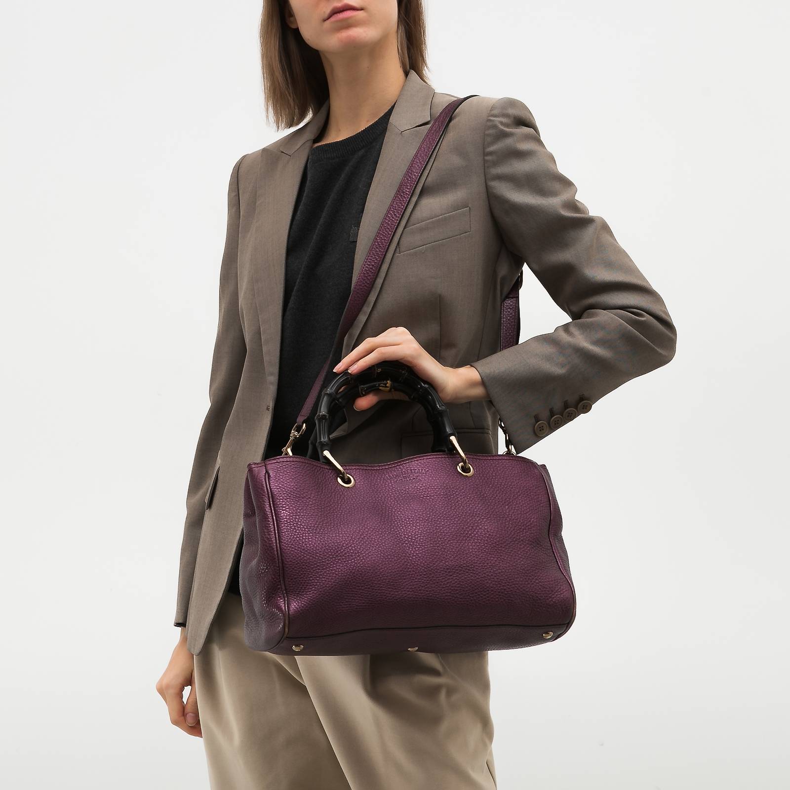 Сумка фиолетового цвета Gucci - фото из каталога магазина брендовой одежды Second Friend Store Сумка Gucci - купить оригинал в секонд-хенде SFS - 2