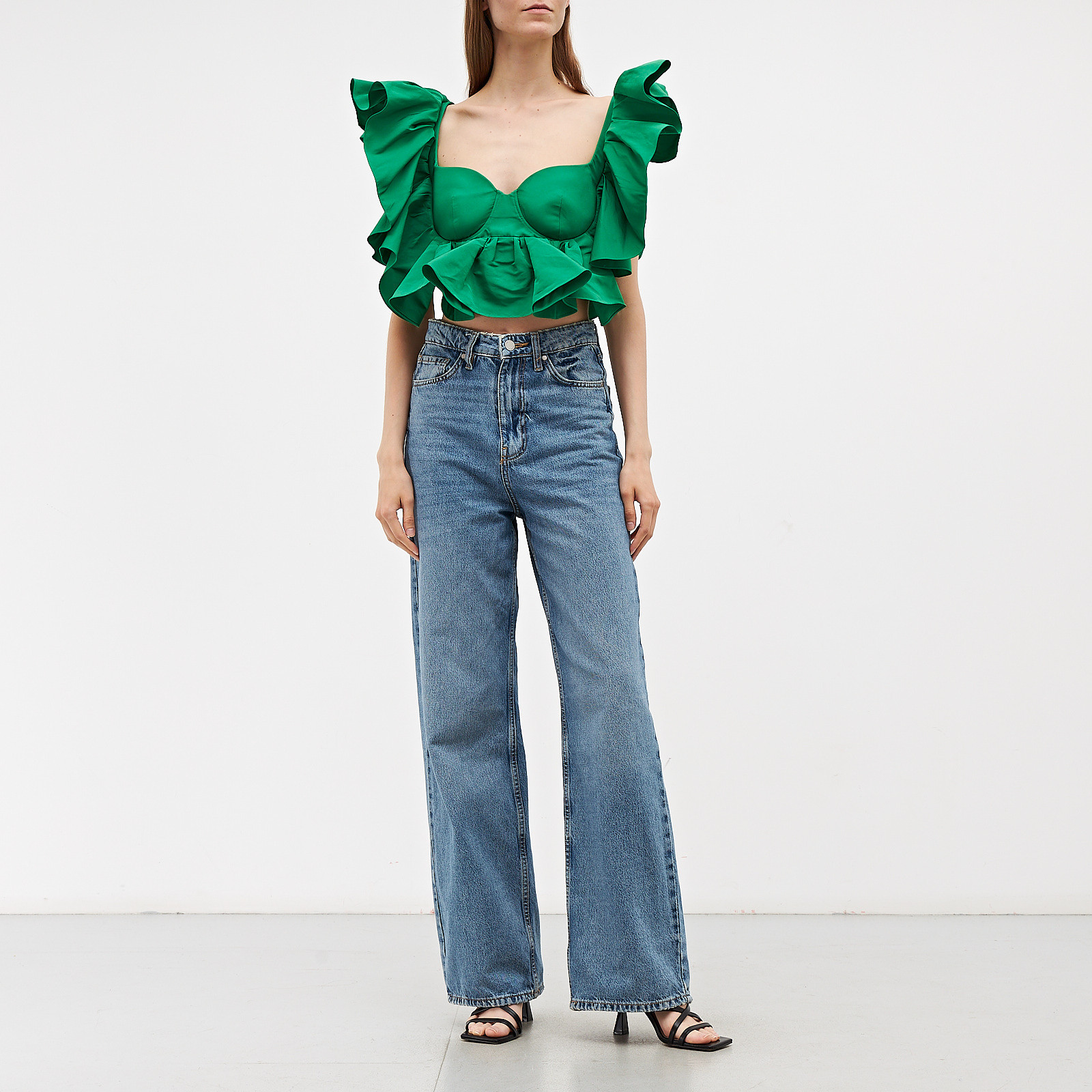 Корсет зеленого цвета Alexander McQueen - фото из каталога магазина брендовой одежды Second Friend Store Корсет Alexander McQueen - купить оригинал в секонд-хенде SFS - 2