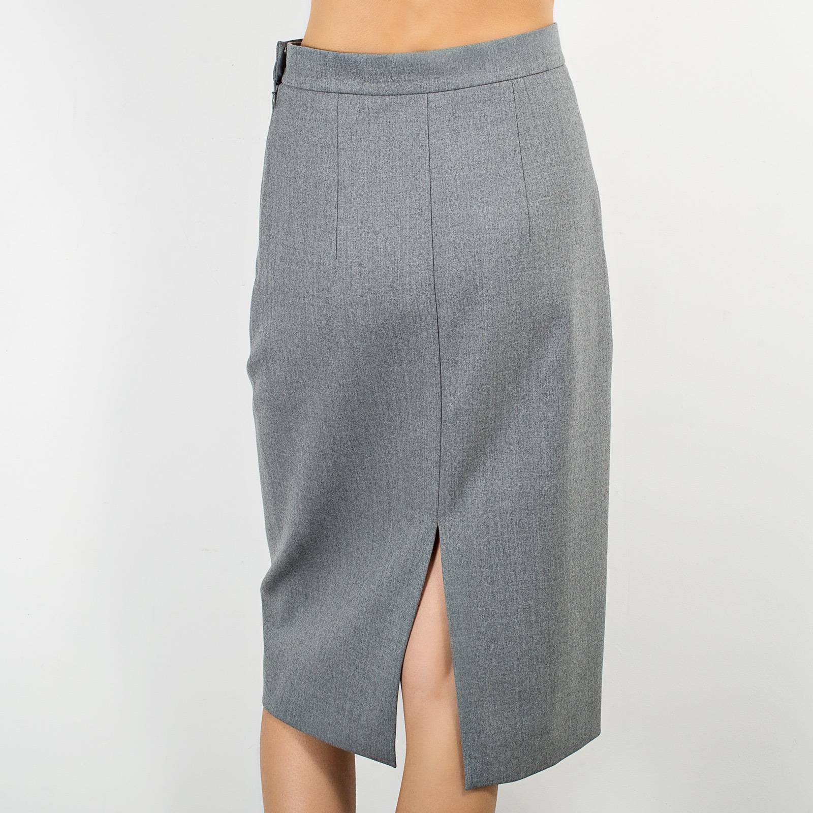 Юбка серого цвета Cos - фото из каталога магазина брендовой одежды Second Friend Store Юбка Cos - купить оригинал в секонд-хенде SFS - 3