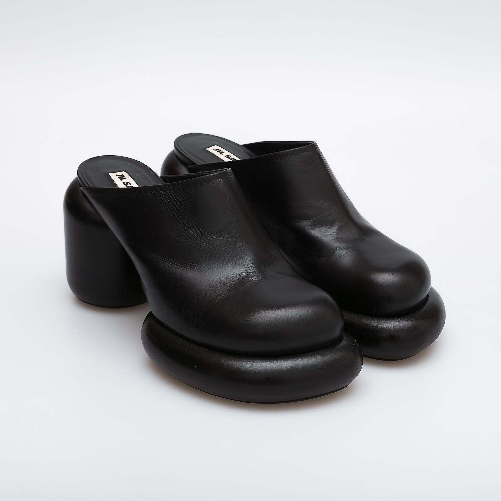 Мюли черного цвета Jil Sander - фото из каталога магазина брендовой одежды Second Friend Store Мюли Jil Sander - купить оригинал в секонд-хенде SFS - 2