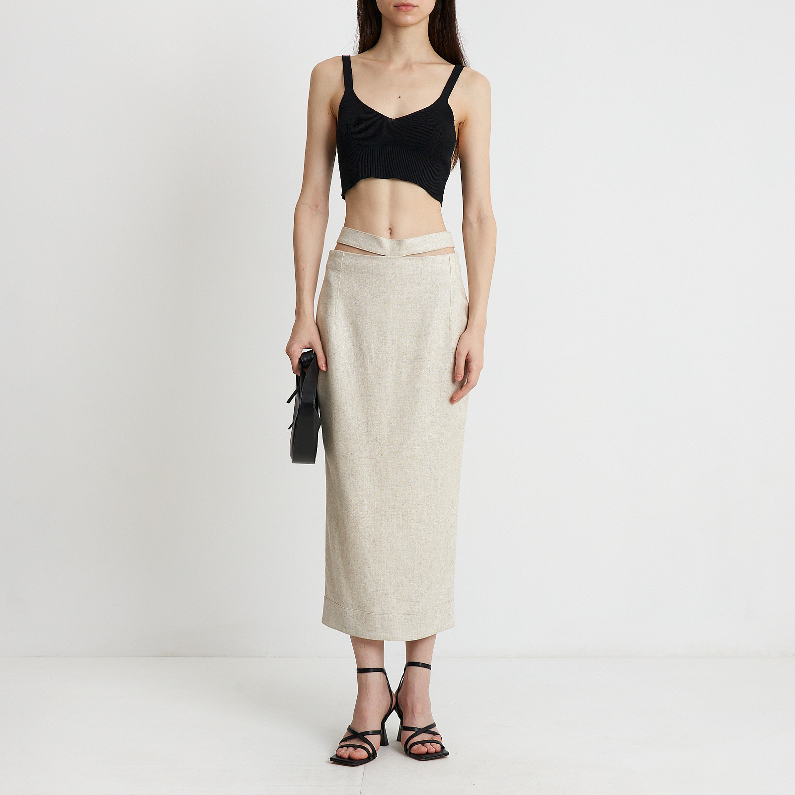 Юбка бежевого цвета Jacquemus - фото из каталога магазина брендовой одежды Second Friend Store Юбка Jacquemus - купить оригинал в секонд-хенде SFS - 4