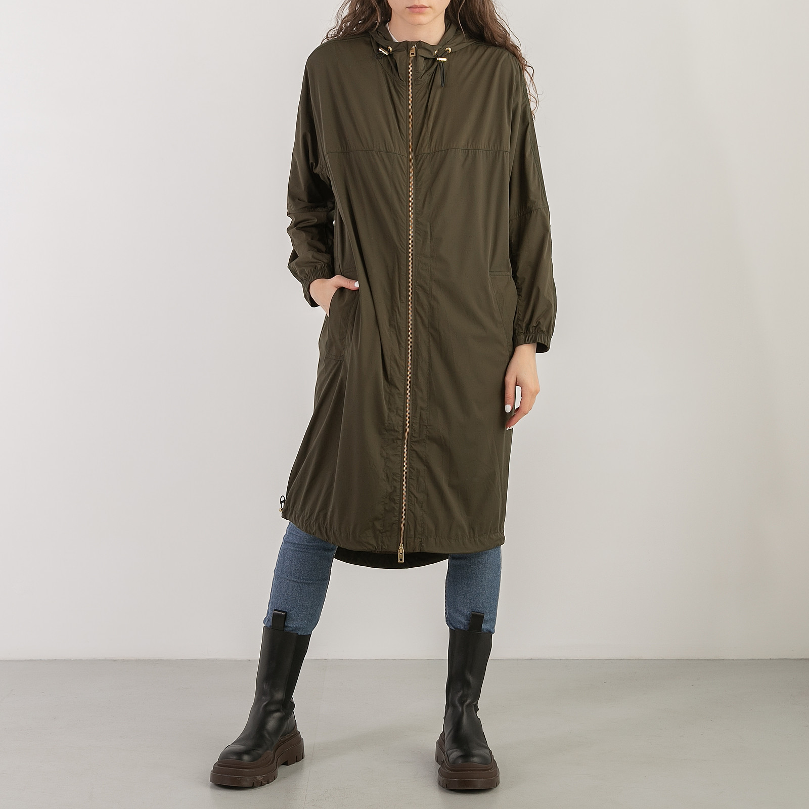 Плащ зеленого цвета Zadig & Voltaire - фото из каталога магазина брендовой одежды Second Friend Store Плащ Zadig & Voltaire - купить оригинал в секонд-хенде SFS - 1