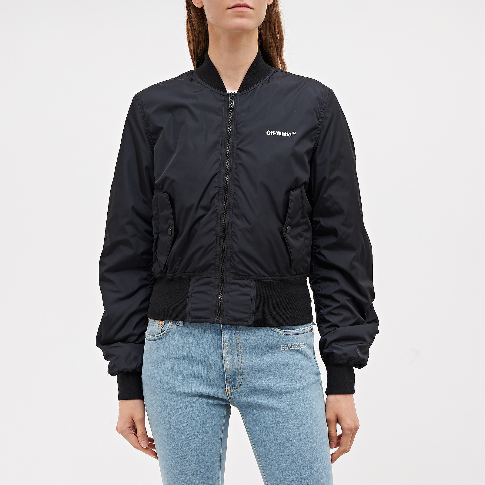 Куртка черного цвета Off-White - фото из каталога магазина брендовой одежды Second Friend Store Куртка Off-White - купить оригинал в секонд-хенде SFS - 1