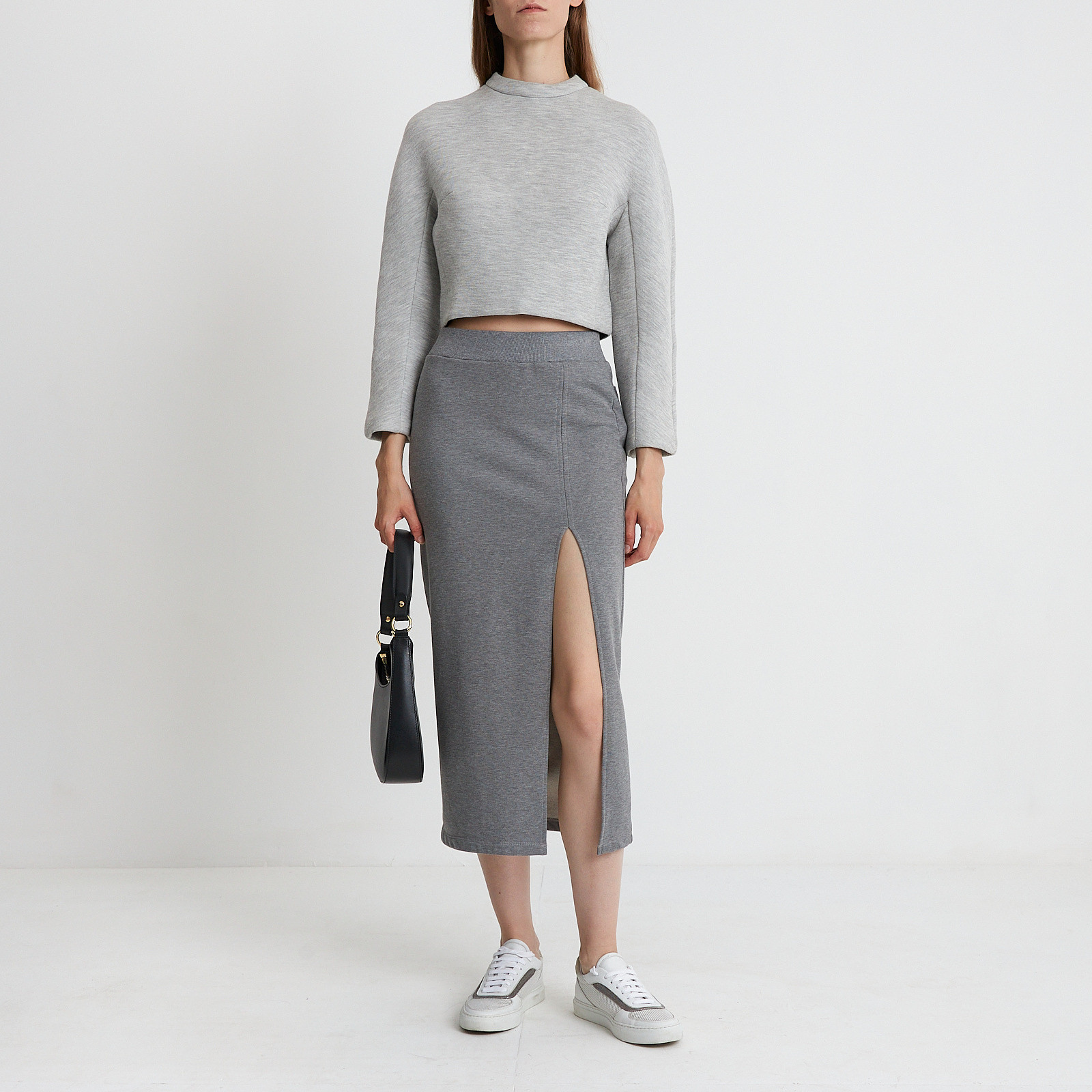 Юбка серого цвета Red Valentino - фото из каталога магазина брендовой одежды Second Friend Store Юбка Red Valentino - купить оригинал в секонд-хенде SFS - 2