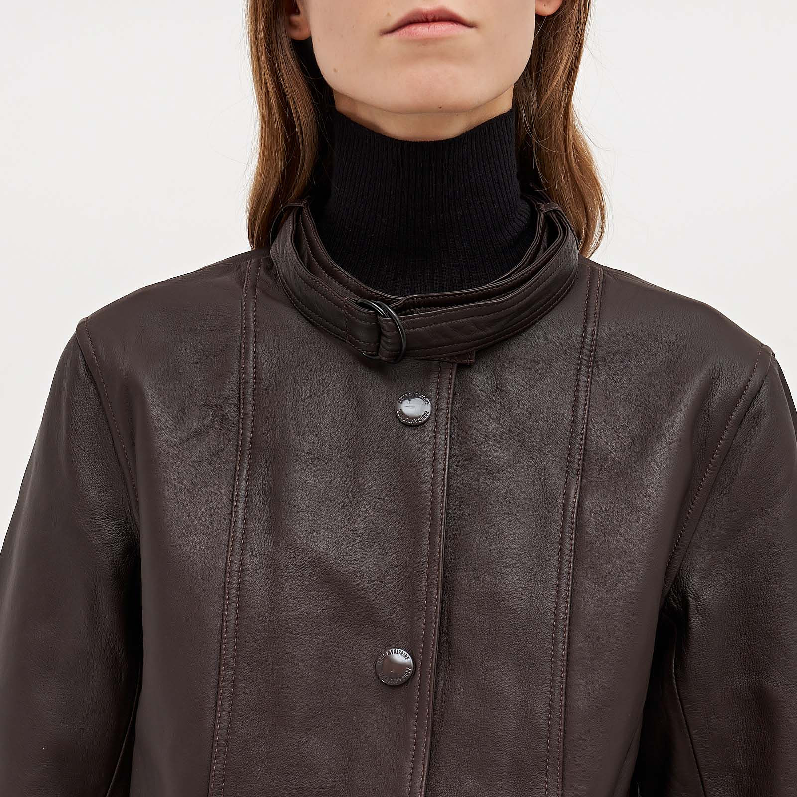 Кожаное пальто Zadig & Voltaire - купить оригинал в секонд-хенде SFS - 3