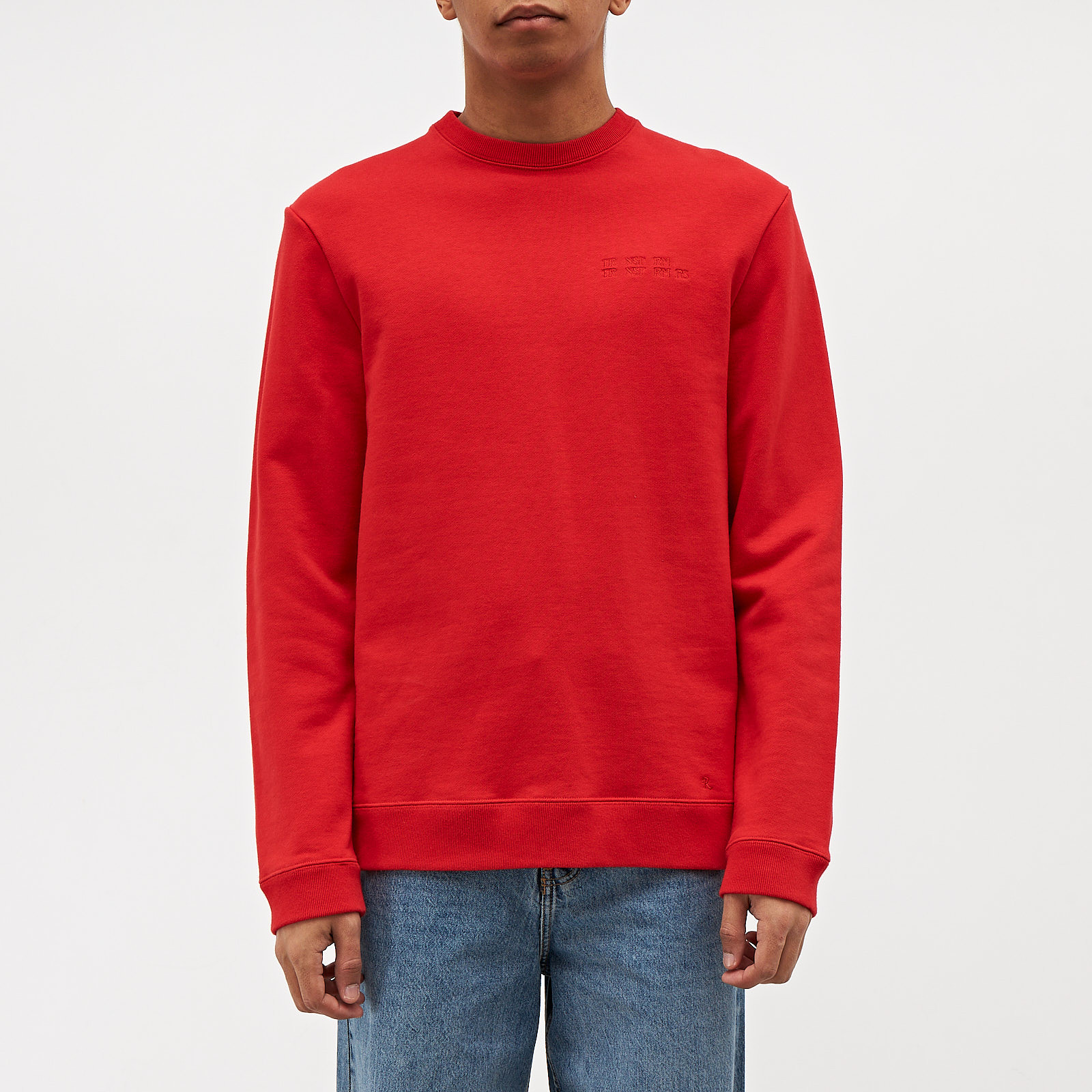 Свитшот красного цвета Raf Simons - фото из каталога магазина брендовой одежды Second Friend Store Свитшот Raf Simons - купить оригинал в секонд-хенде SFS - 1