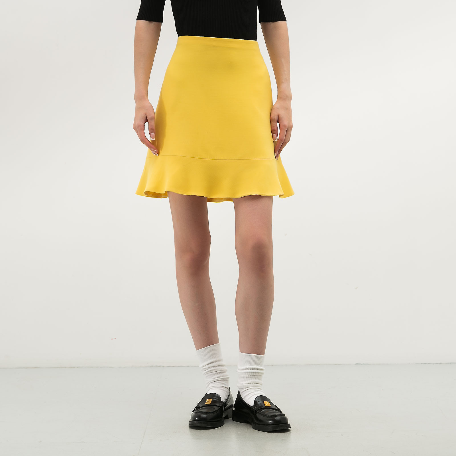Юбка желтого цвета Valentino - фото из каталога магазина брендовой одежды Second Friend Store Юбка Valentino - купить оригинал в секонд-хенде SFS - 1