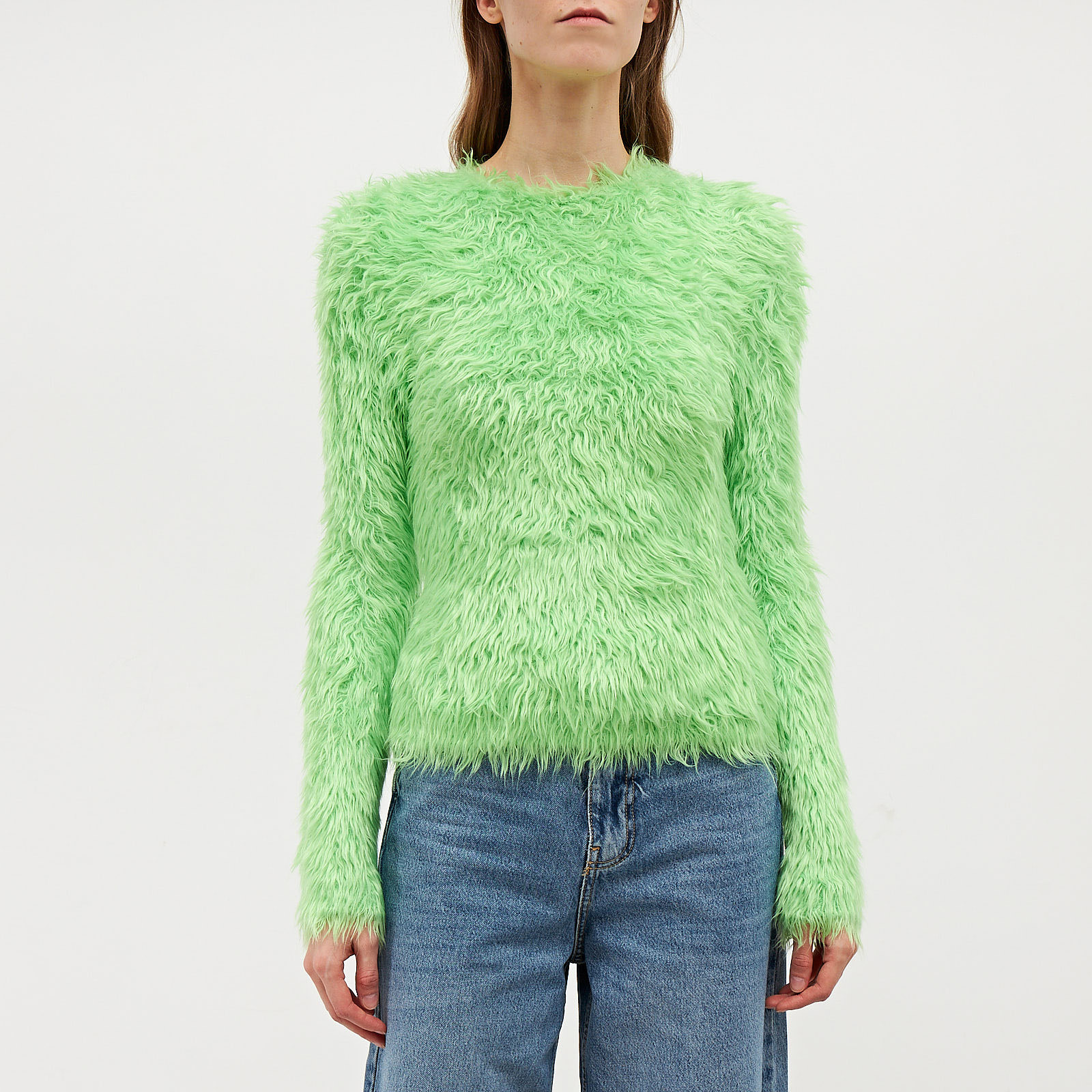 Свитер зеленого цвета Balenciaga - фото из каталога магазина брендовой одежды Second Friend Store Свитер Balenciaga - купить оригинал в секонд-хенде SFS - 1